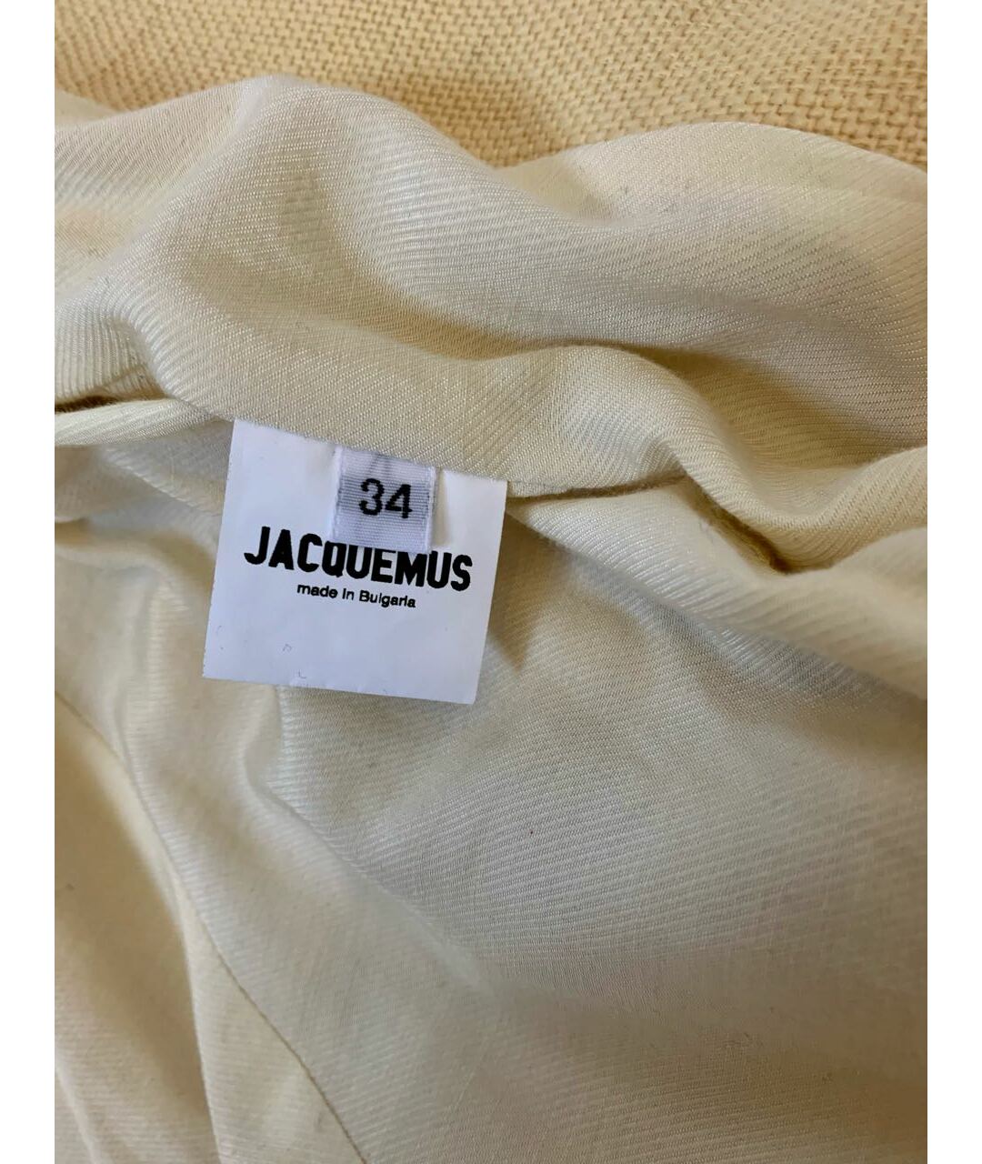 JACQUEMUS Бежевый вискозный жакет/пиджак, фото 6