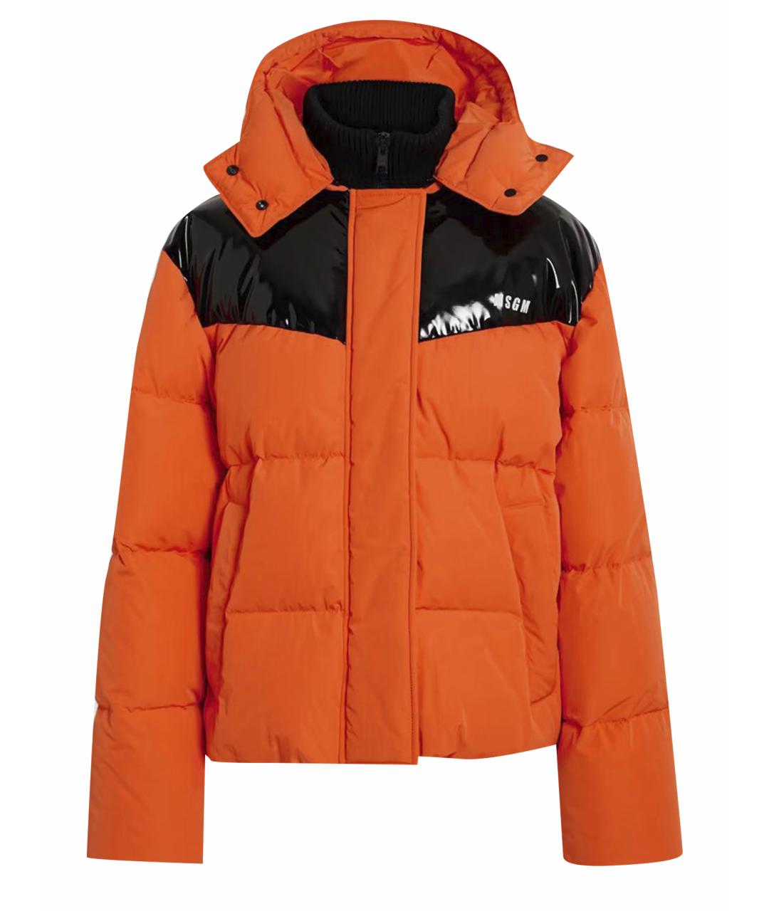 MSGM Оранжевая полиамидовая куртка, фото 7