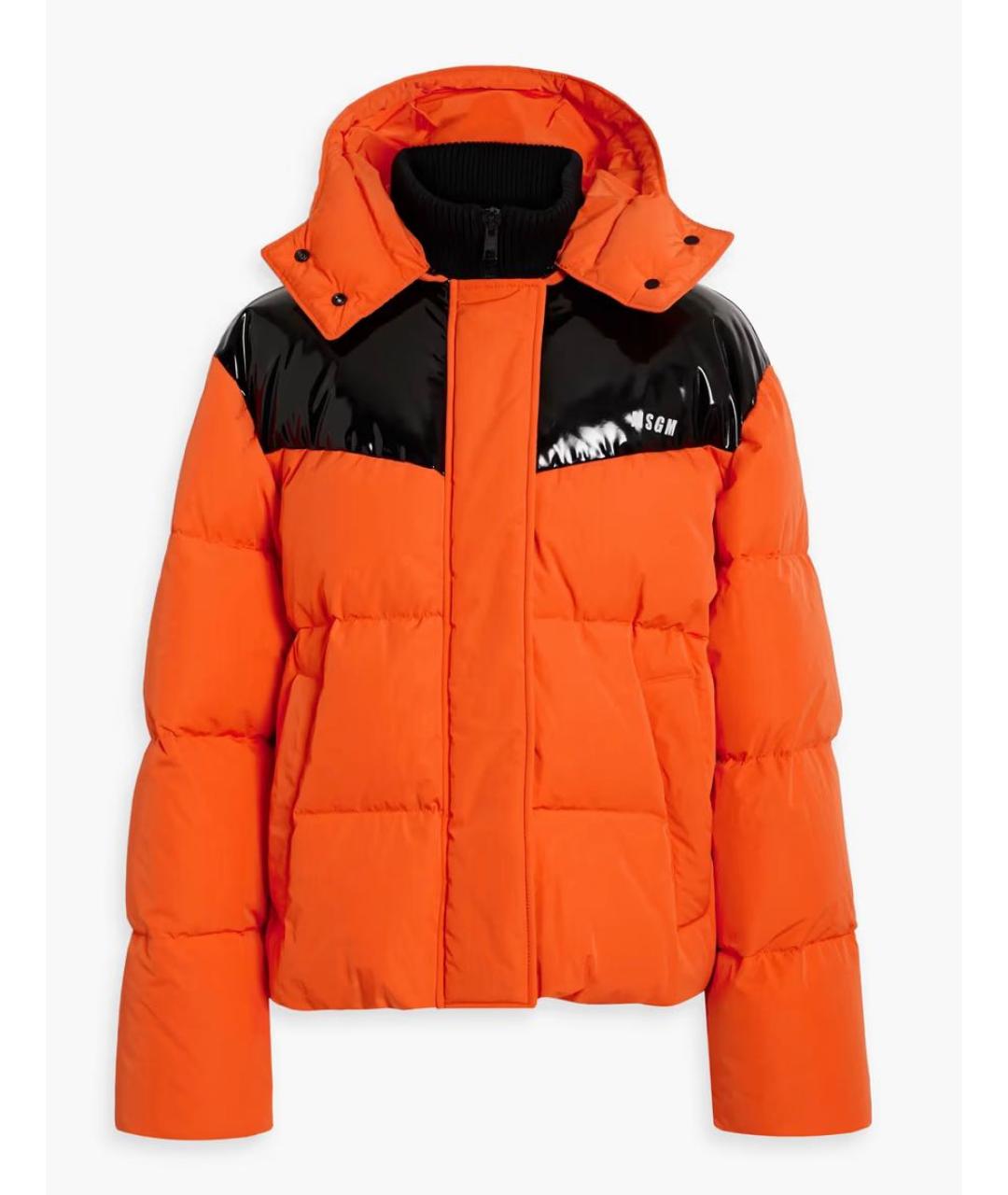 MSGM Оранжевая полиамидовая куртка, фото 6