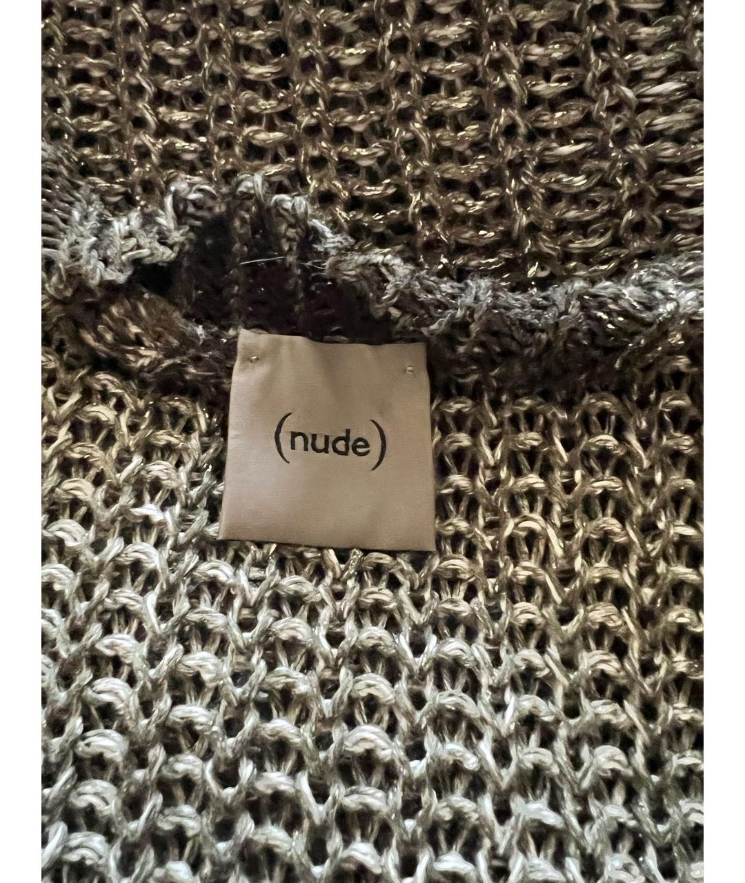 NUDE Хаки льняной джемпер / свитер, фото 3