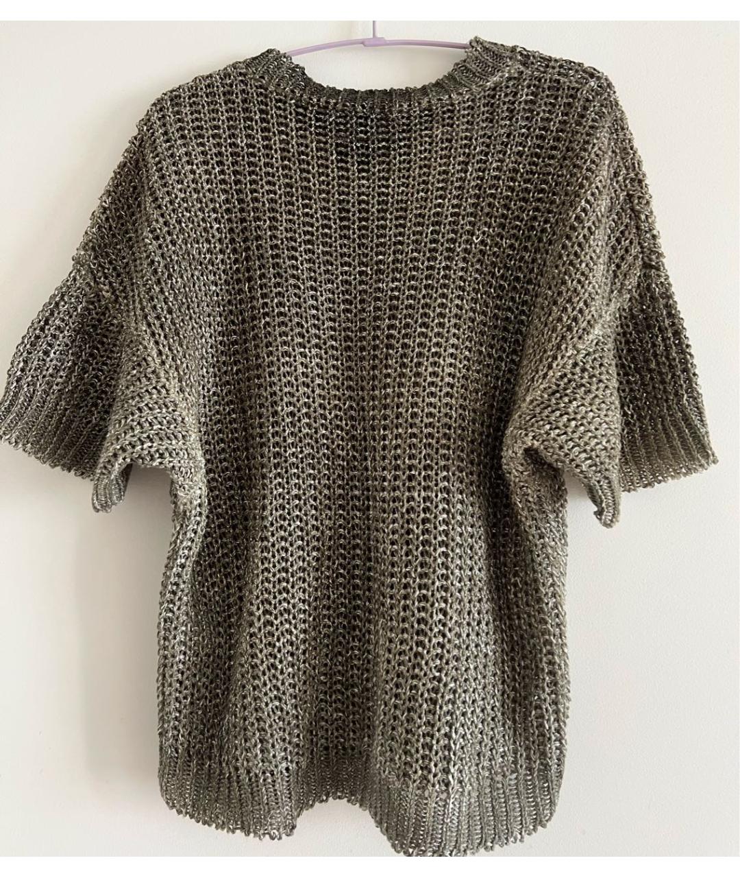 NUDE Хаки льняной джемпер / свитер, фото 2