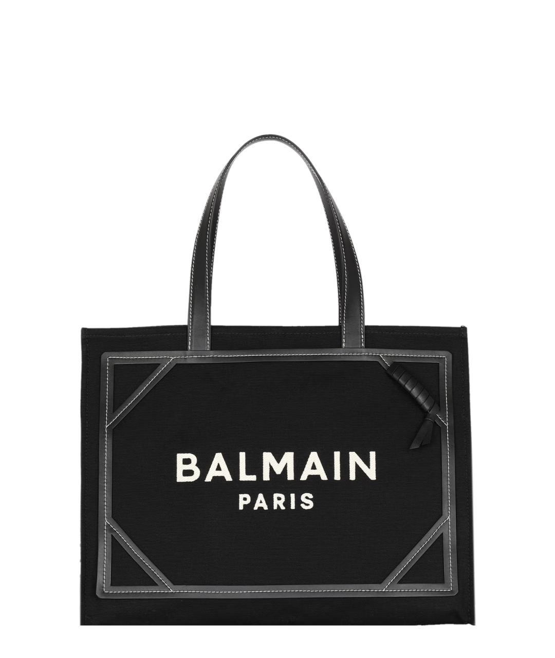 BALMAIN Черная сумка тоут, фото 1