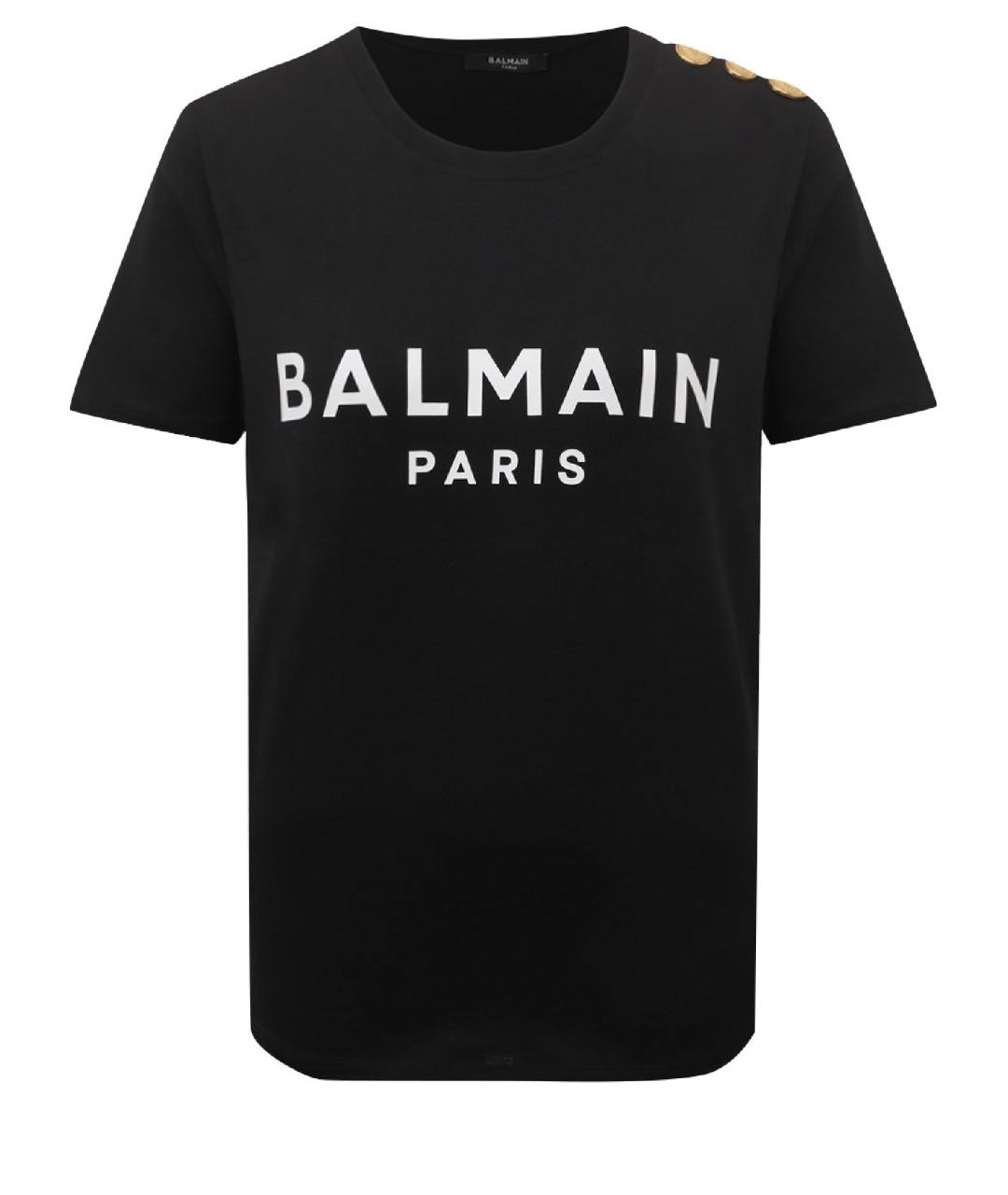 BALMAIN Черная футболка, фото 1