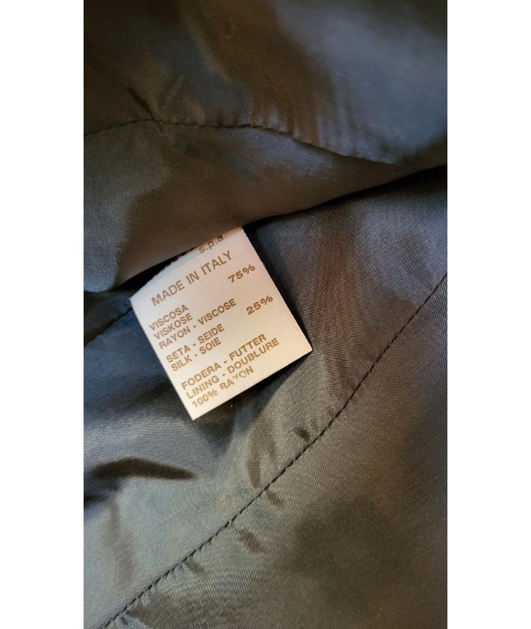 GIANFRANCO FERRE Черный бархатный жакет/пиджак, фото 3