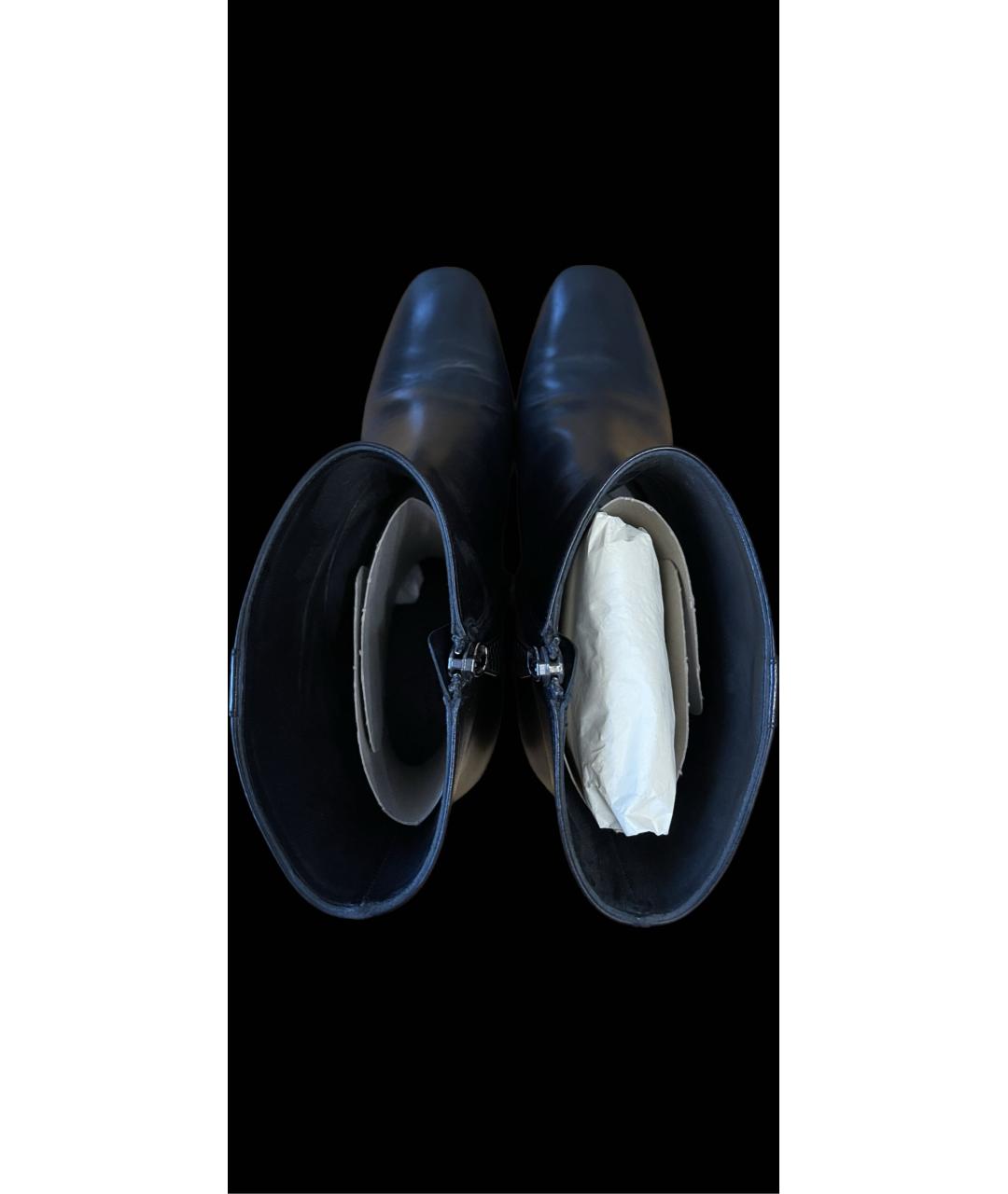 BOTTEGA VENETA Черные кожаные ботинки, фото 3