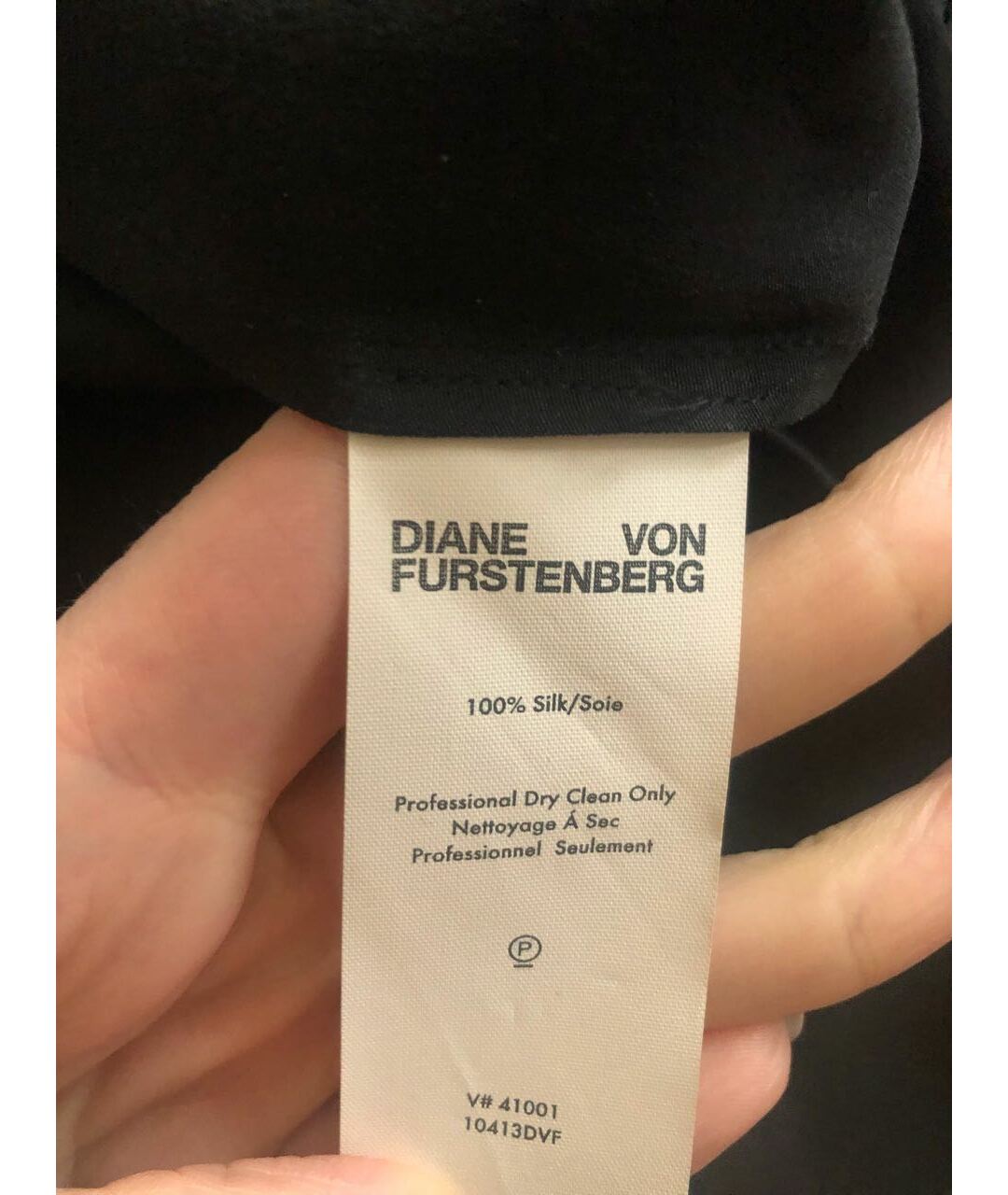 DIANE VON FURSTENBERG Черная шелковая юбка миди, фото 5