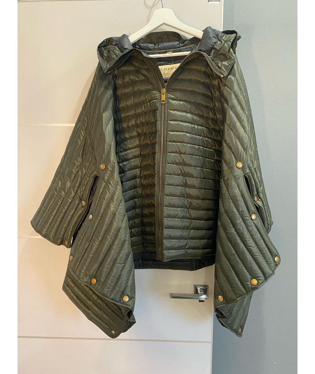 BURBERRY Хаки полиэстеровая куртка, фото 8