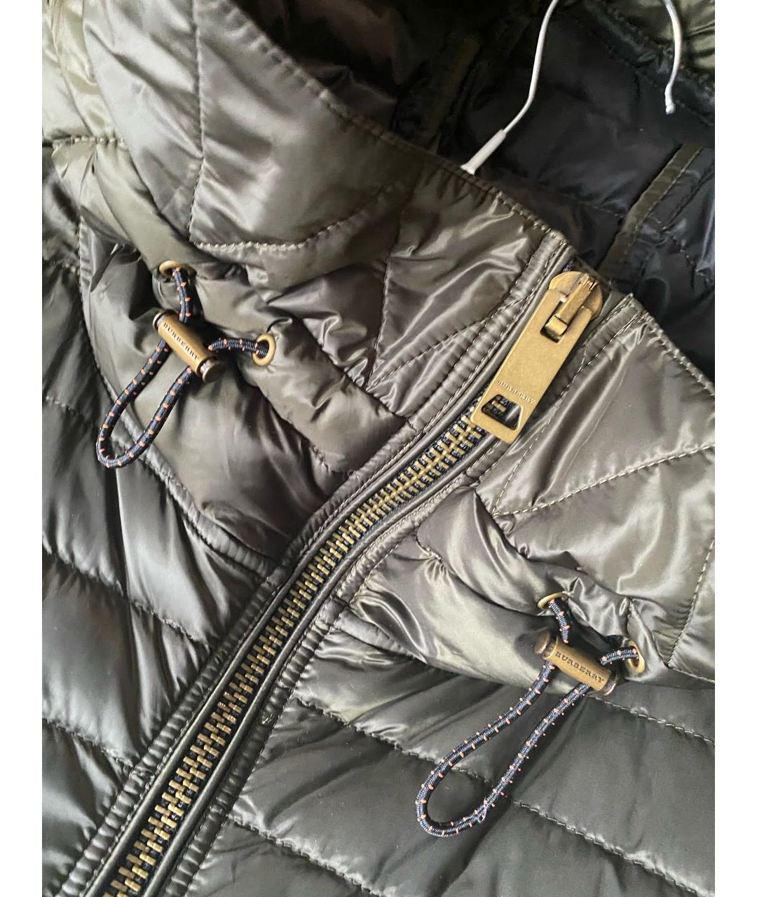 BURBERRY Хаки полиэстеровая куртка, фото 3