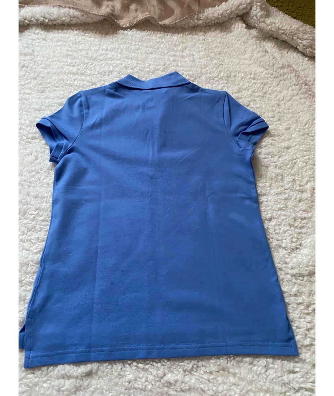 POLO RALPH LAUREN Синяя хлопковая детская футболка, фото 2