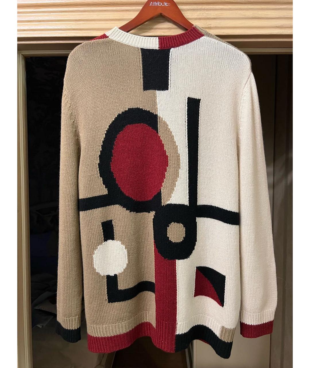 CHRISTIAN DIOR Бежевый кашемировый джемпер / свитер, фото 6