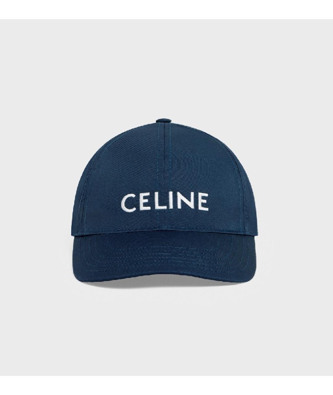 CELINE Синяя хлопковая кепка, фото 2