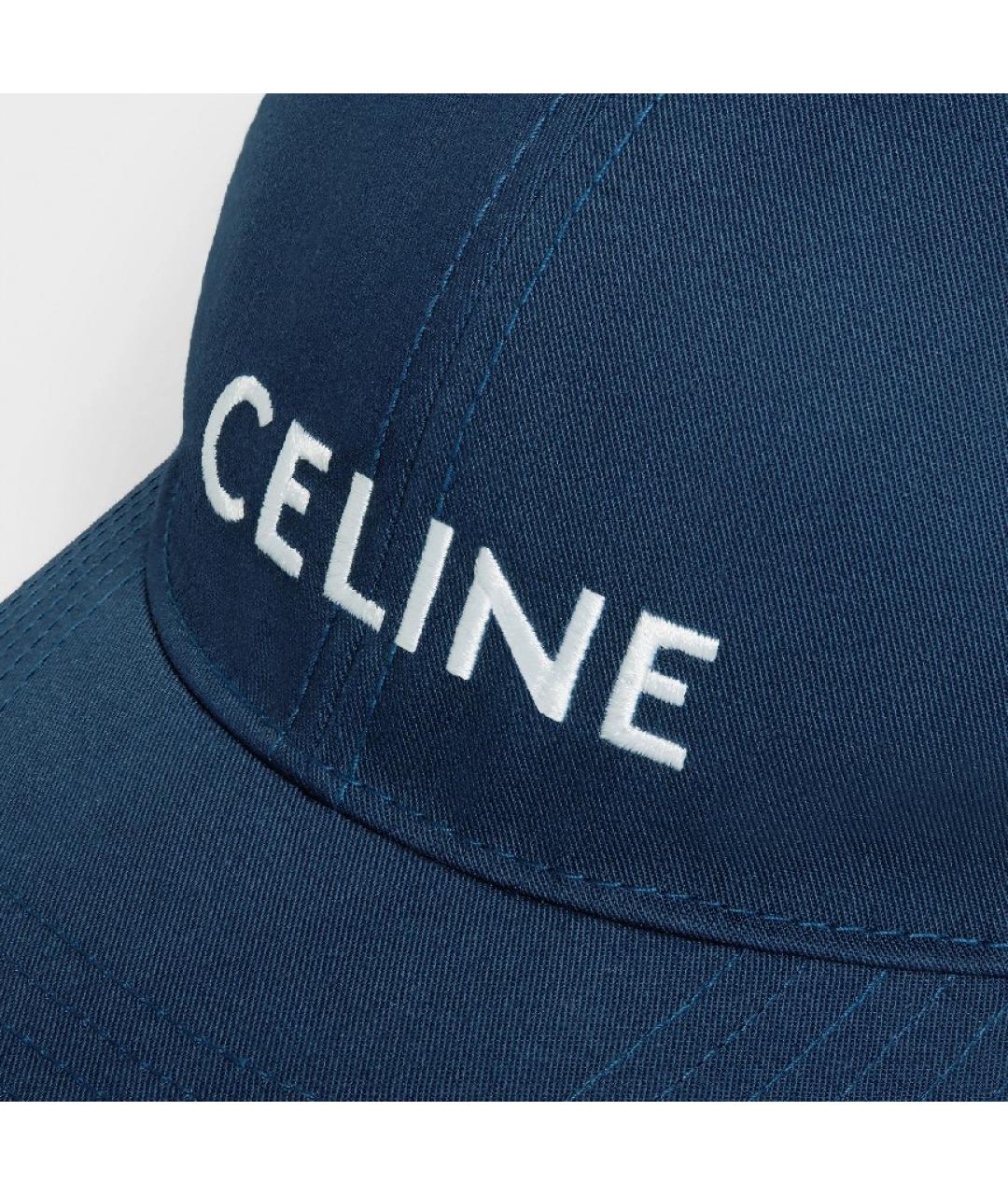 CELINE Синяя хлопковая кепка, фото 5