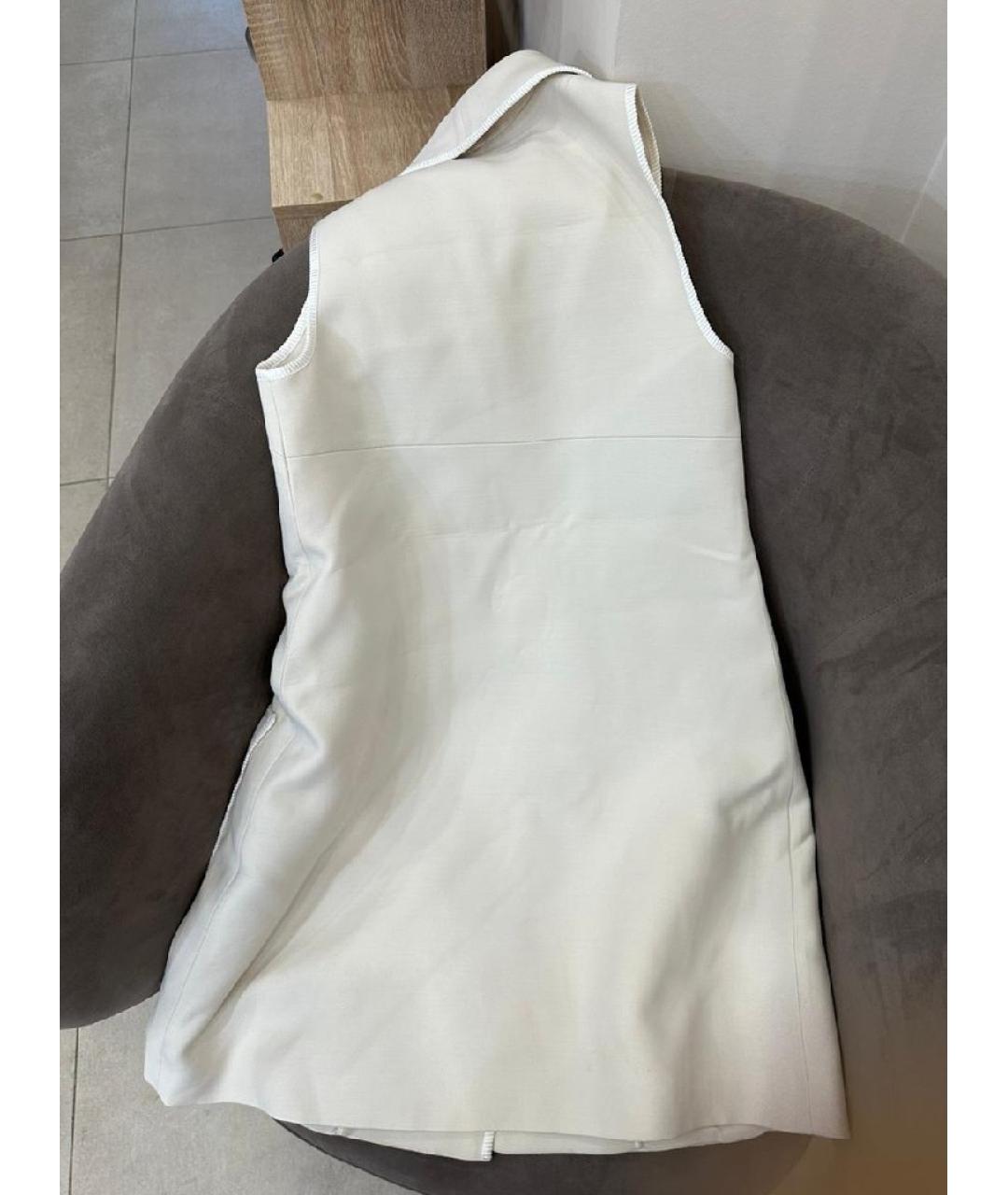 FENDI Белое шерстяное повседневное платье, фото 4