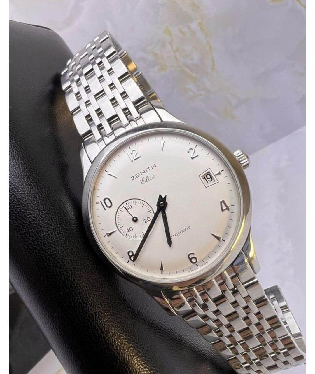 ZENITH Белые металлические часы, фото 2