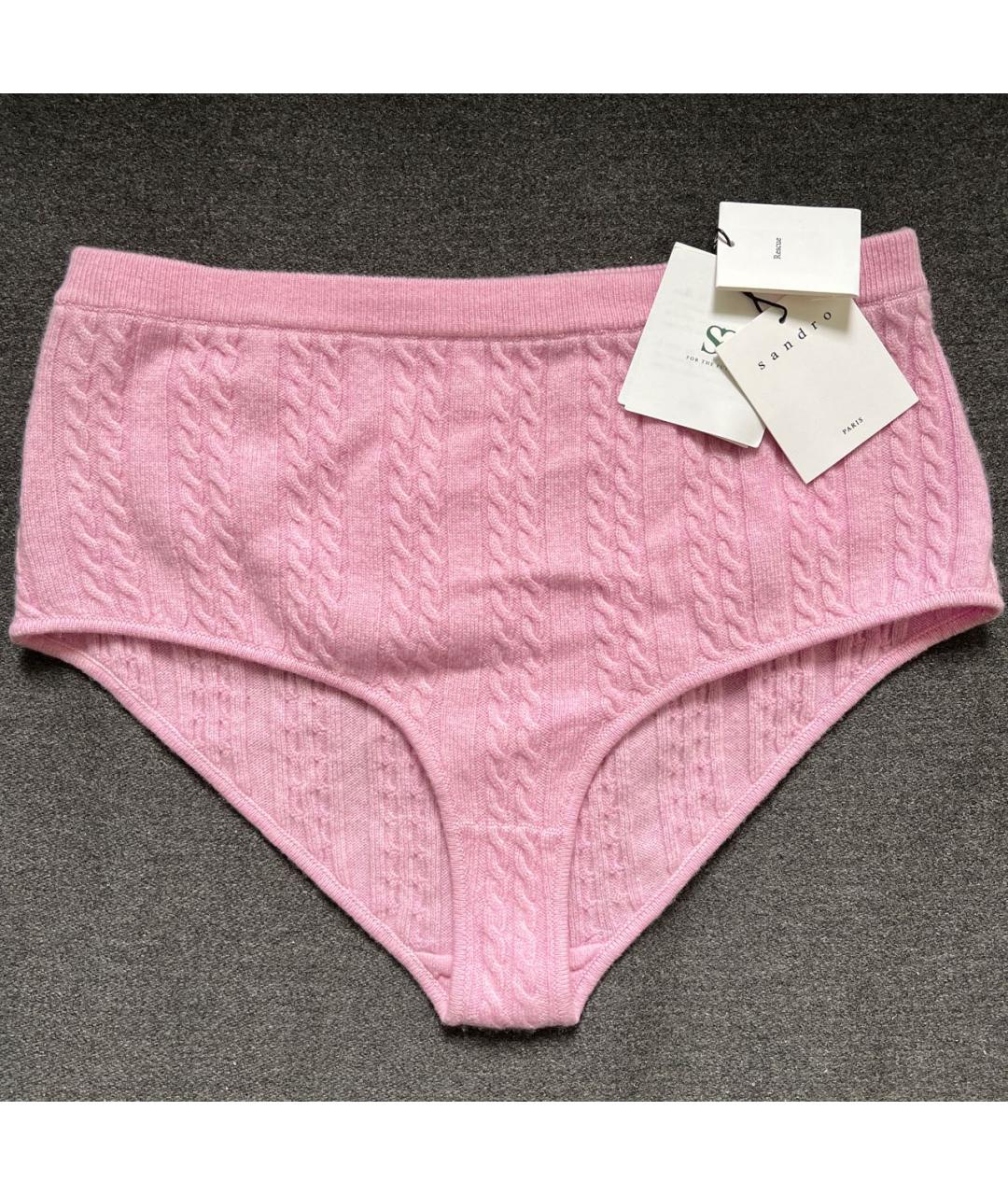 SANDRO Розовые шерстяные шорты, фото 3