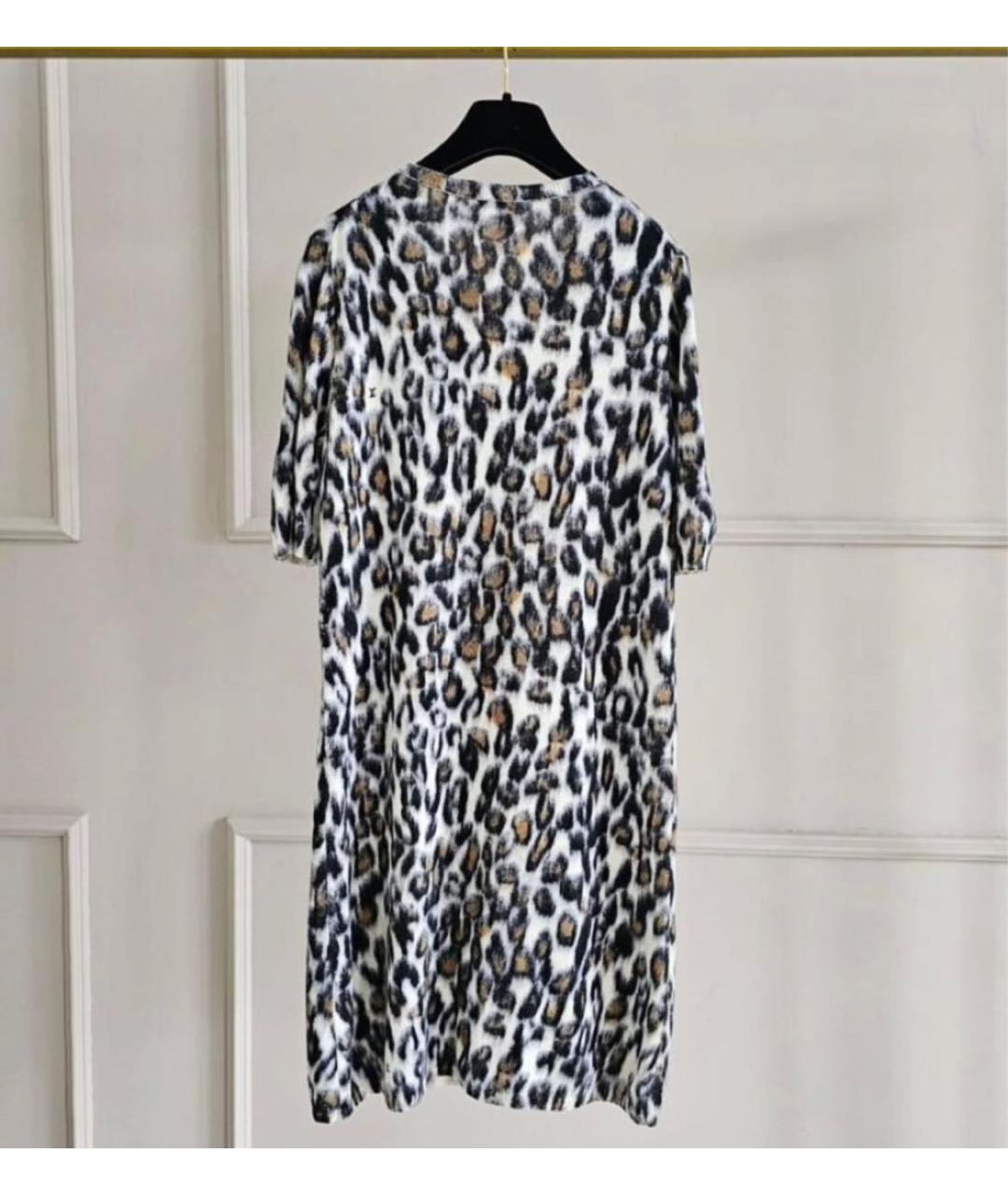 LOUIS VUITTON PRE-OWNED Бежевое кашемировое повседневное платье, фото 2