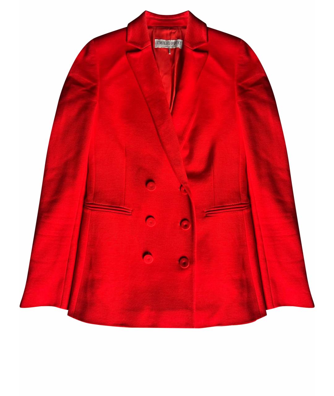 EMILIO PUCCI Красный вискозный жакет/пиджак, фото 1