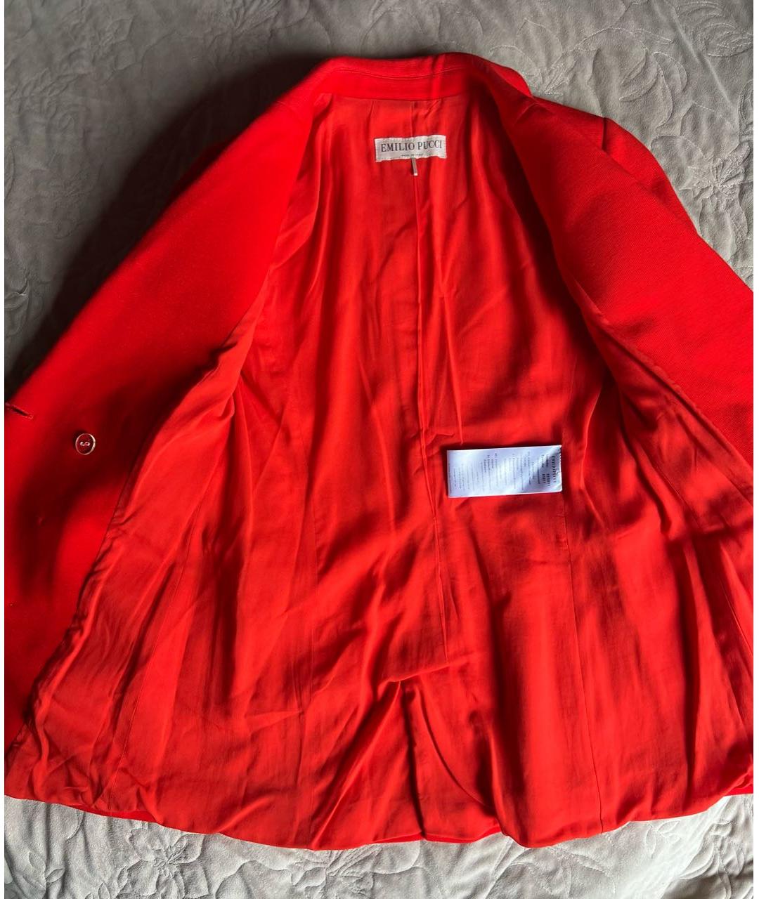 EMILIO PUCCI Красный вискозный жакет/пиджак, фото 7