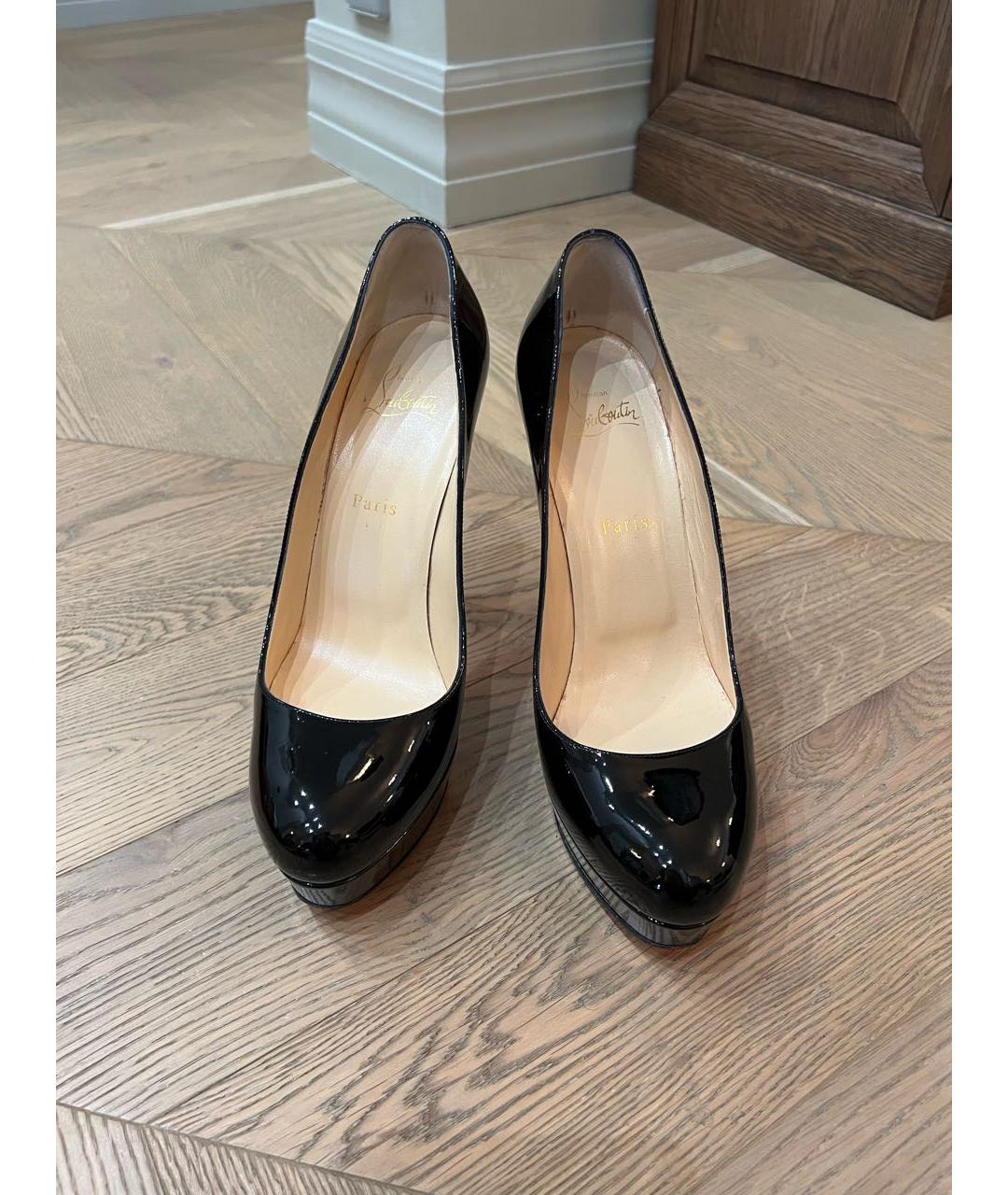 CHRISTIAN LOUBOUTIN Черные туфли из лакированной кожи, фото 2