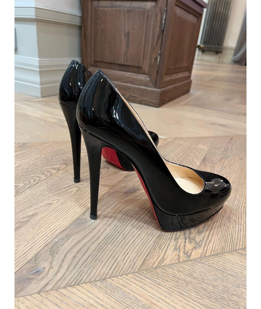 CHRISTIAN LOUBOUTIN Черные туфли из лакированной кожи, фото 9