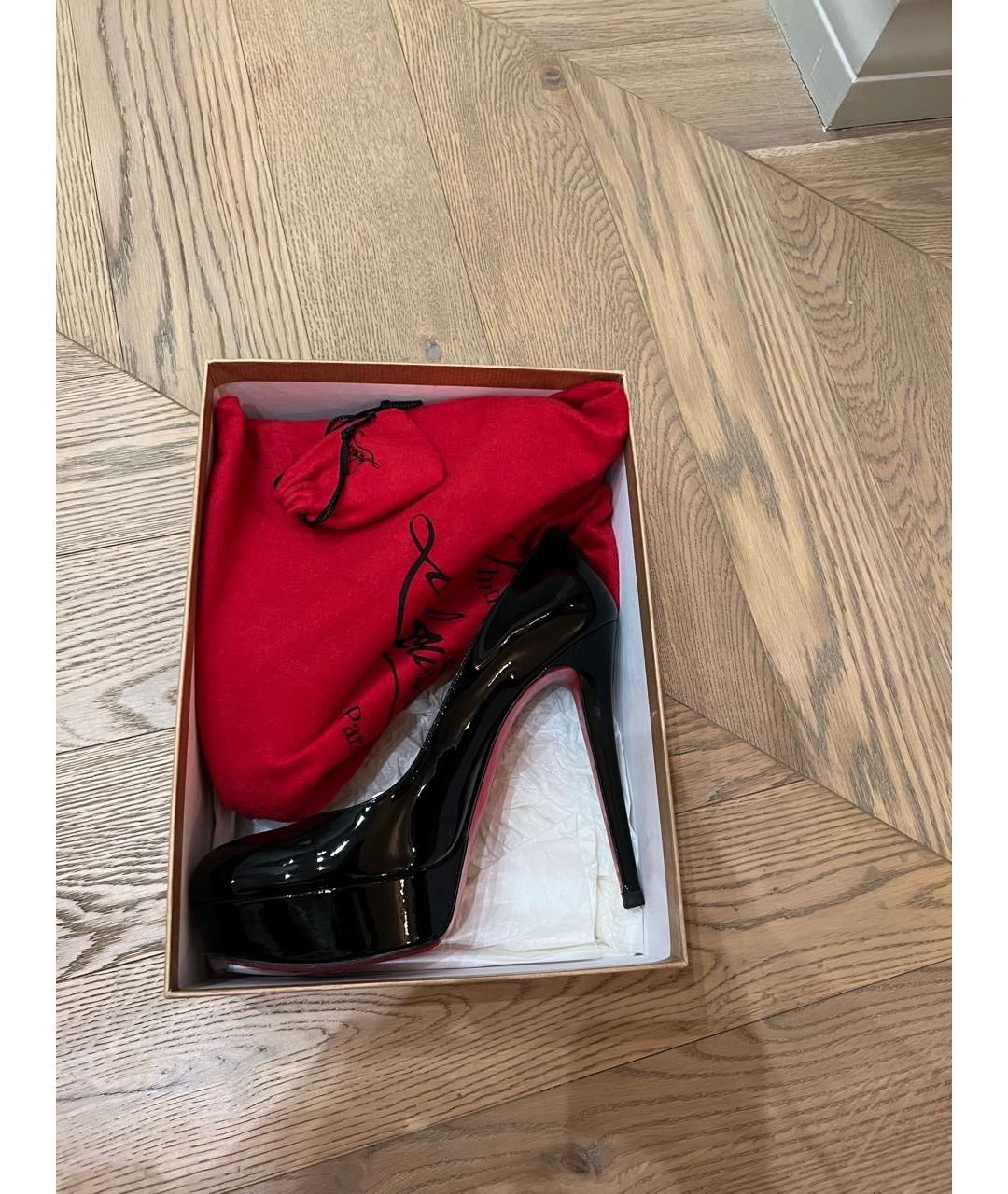 CHRISTIAN LOUBOUTIN Черные туфли из лакированной кожи, фото 7