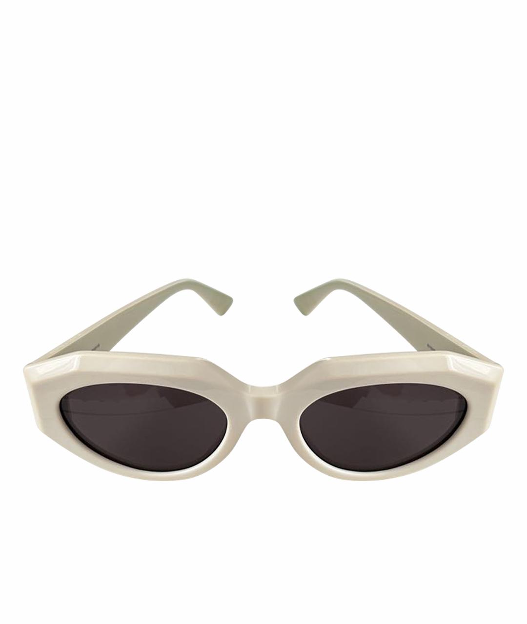 BOTTEGA VENETA Белые пластиковые солнцезащитные очки, фото 1