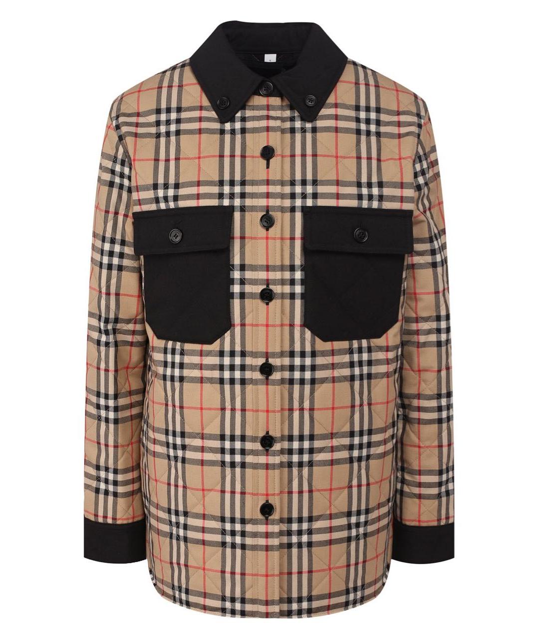 BURBERRY Бежевая шерстяная куртка, фото 1