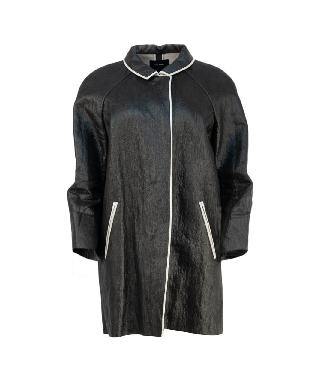 ISABEL MARANT Черное хлопковое пальто, фото 8
