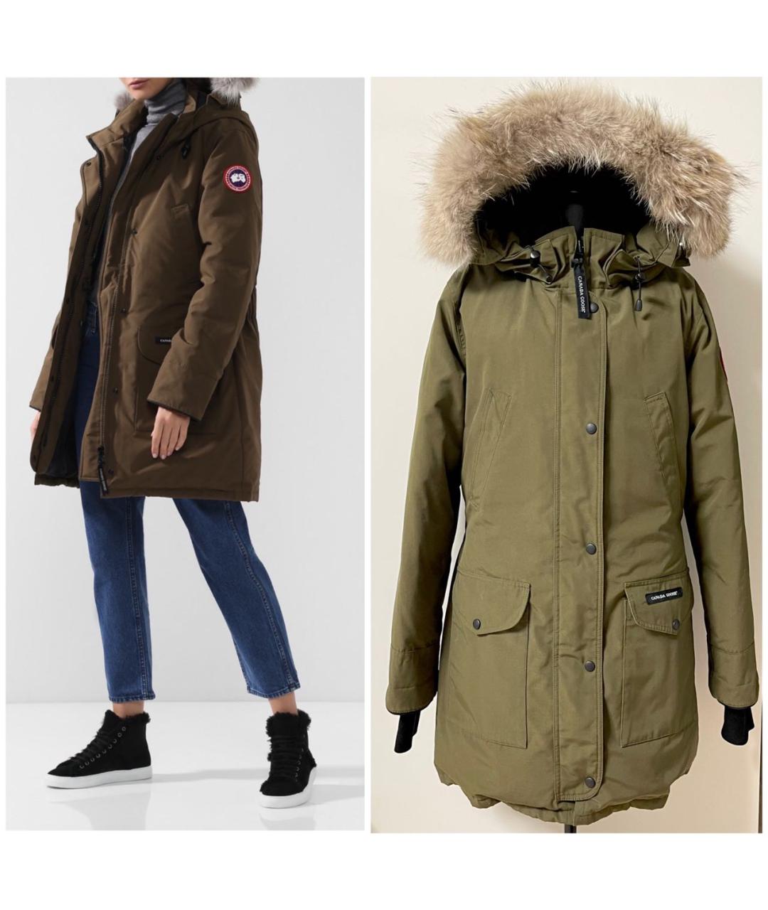CANADA GOOSE Хаки пуховик, фото 2
