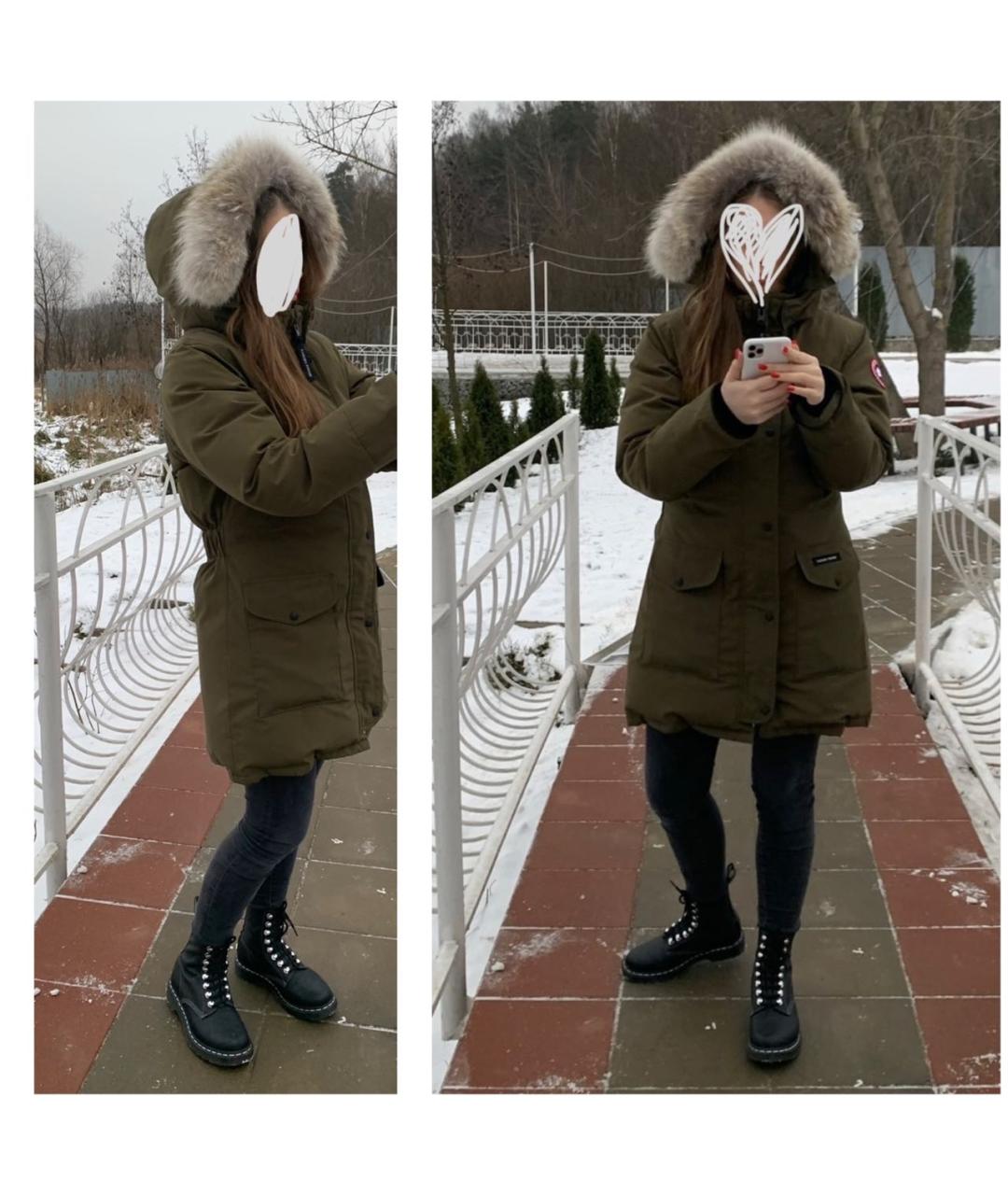 CANADA GOOSE Хаки пуховик, фото 4