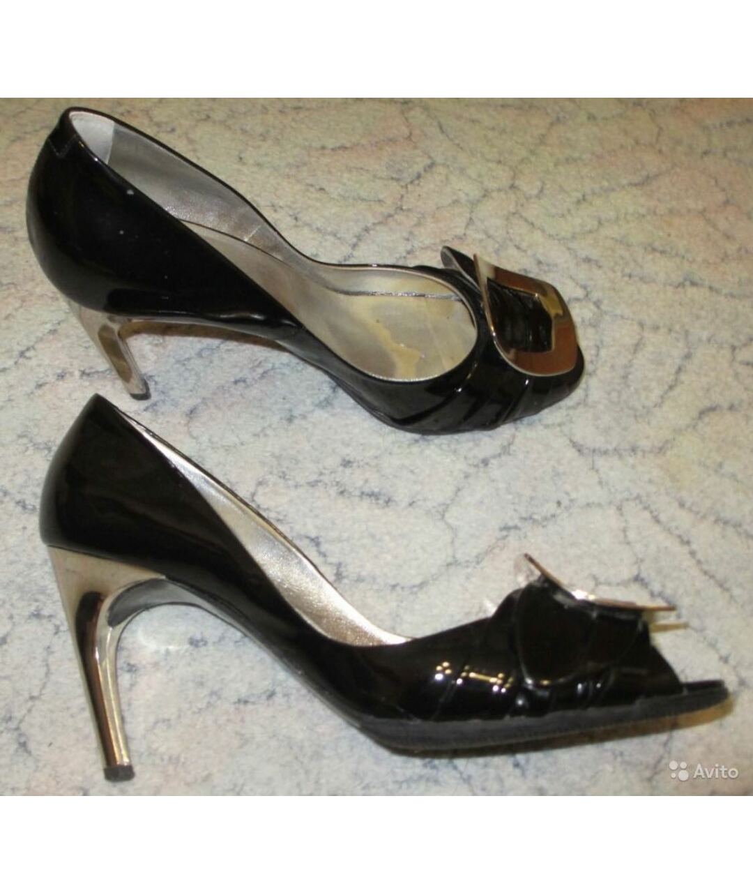 ROGER VIVIER Черные туфли из лакированной кожи, фото 6
