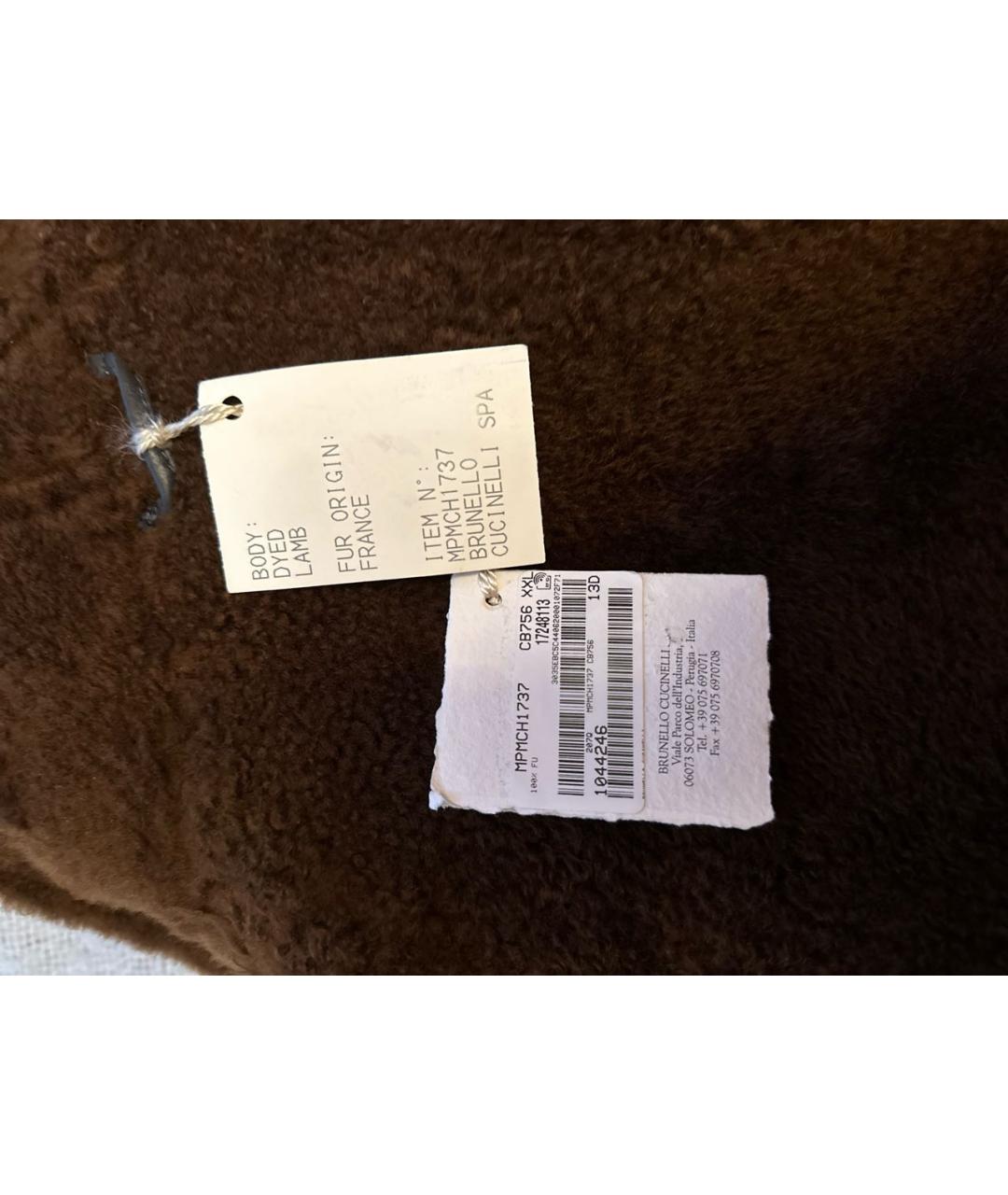 BRUNELLO CUCINELLI Серая кожаная куртка, фото 7