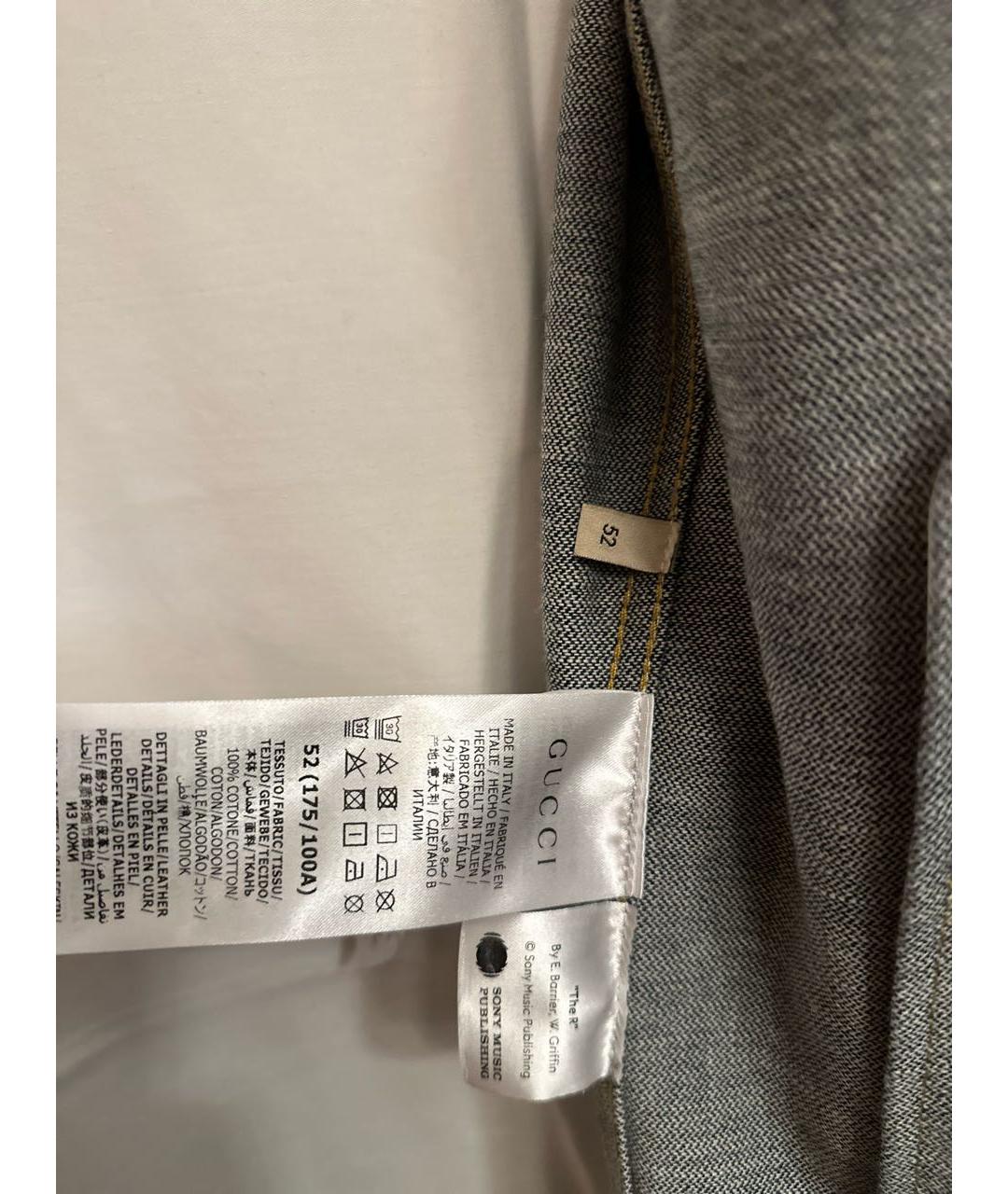 GUCCI Темно-синяя деним куртка, фото 6