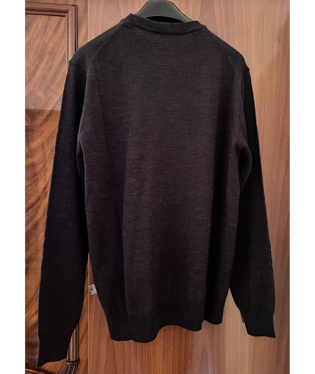PLEIN SPORT Серый шерстяной джемпер / свитер, фото 2