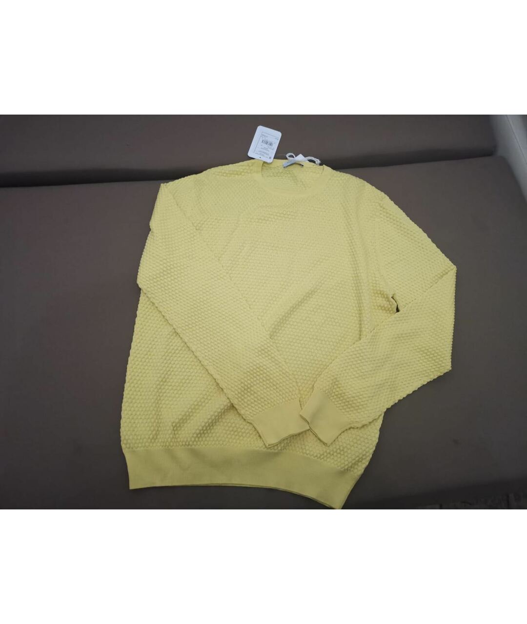 GRAN SASSO Желтый хлопковый джемпер / свитер, фото 7