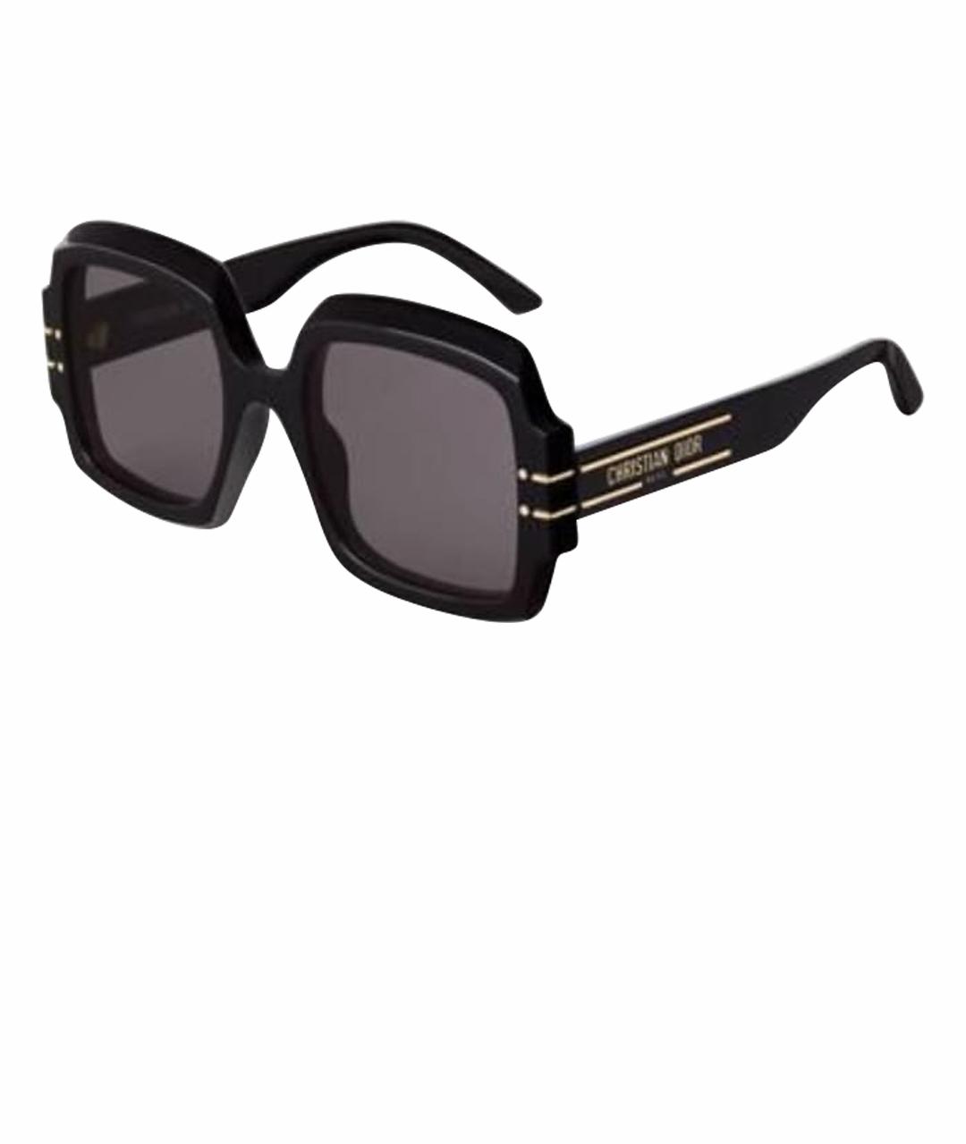 CHRISTIAN DIOR Черные пластиковые солнцезащитные очки, фото 1