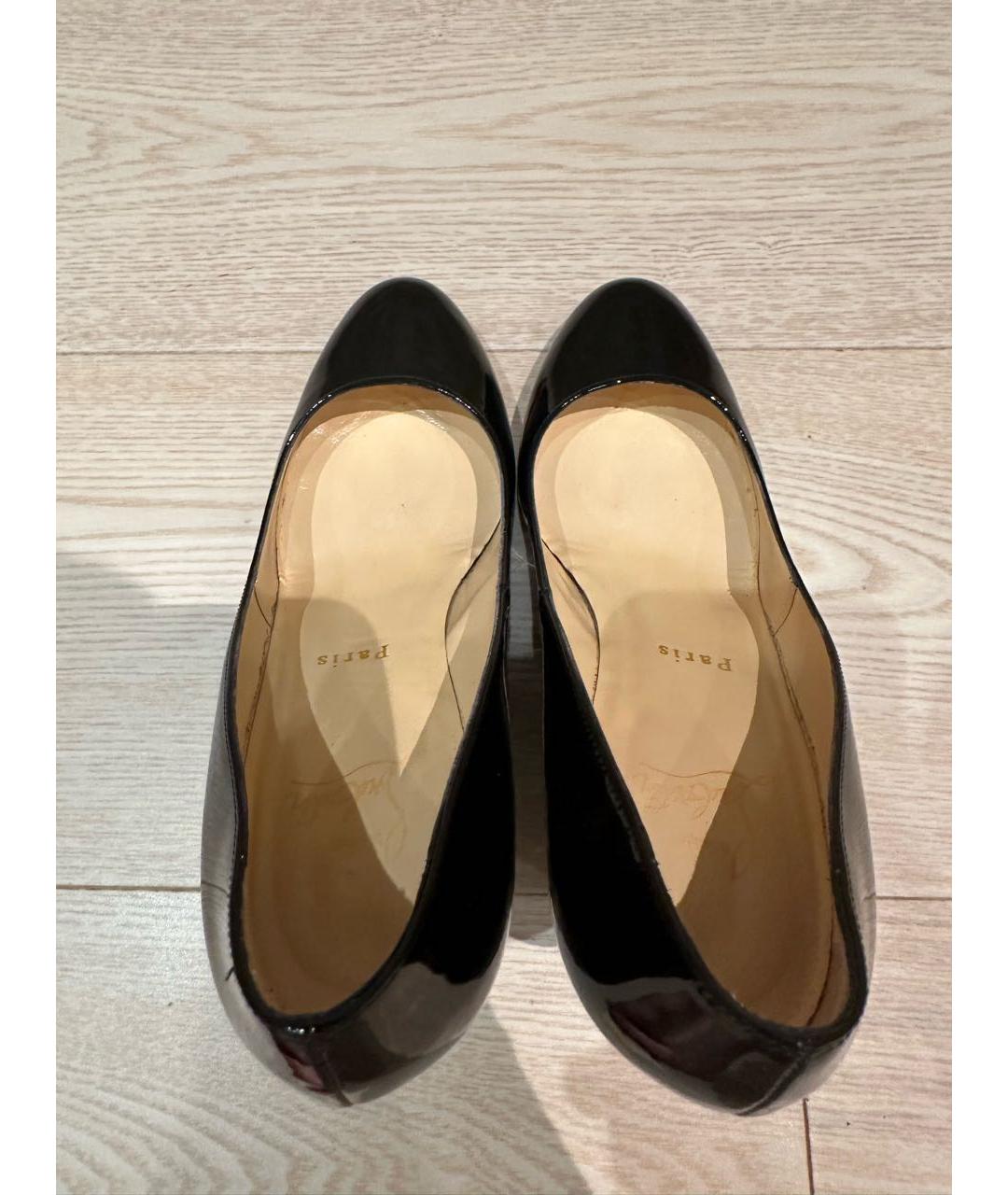 CHRISTIAN LOUBOUTIN Черные туфли из лакированной кожи, фото 3