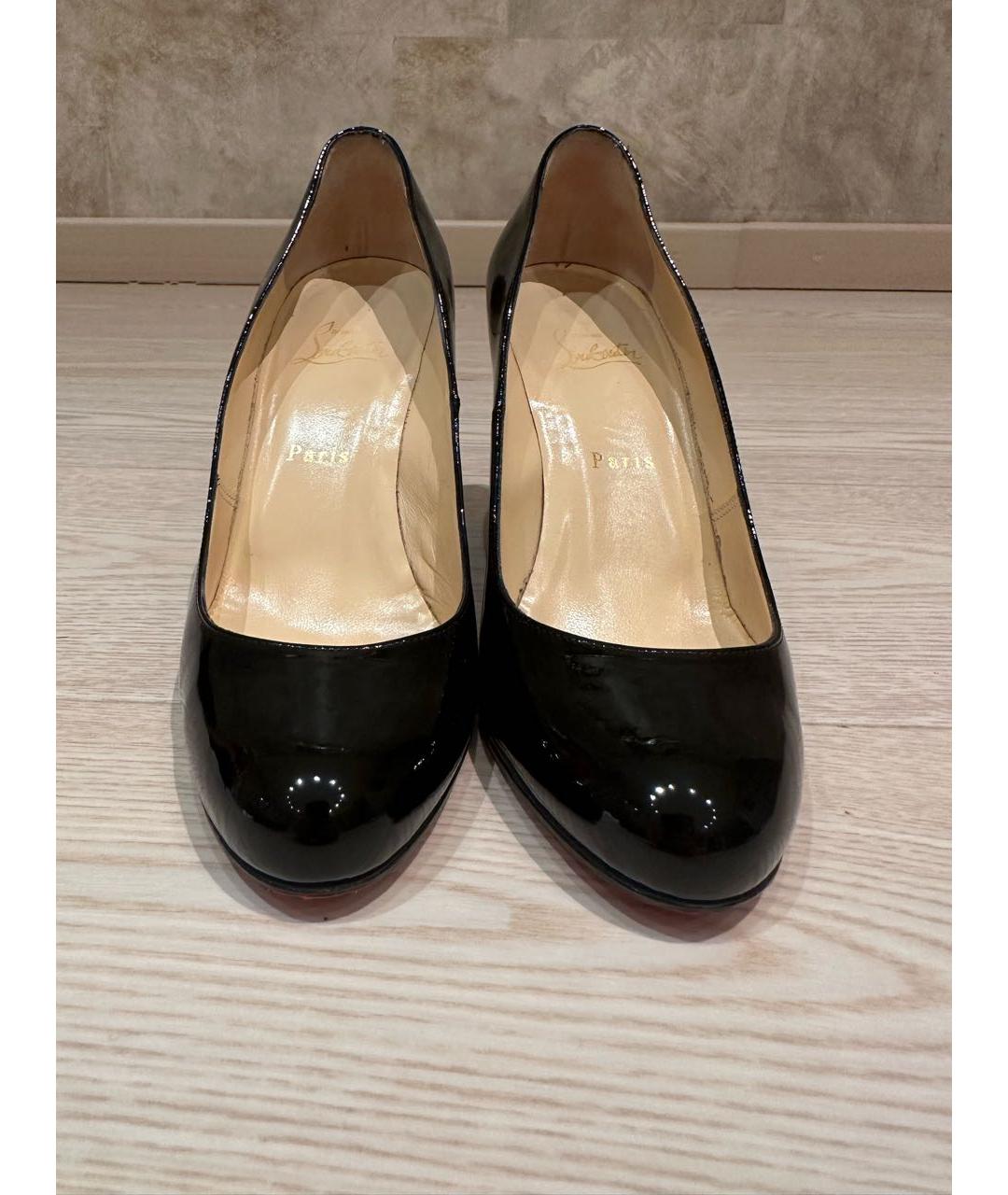 CHRISTIAN LOUBOUTIN Черные туфли из лакированной кожи, фото 2