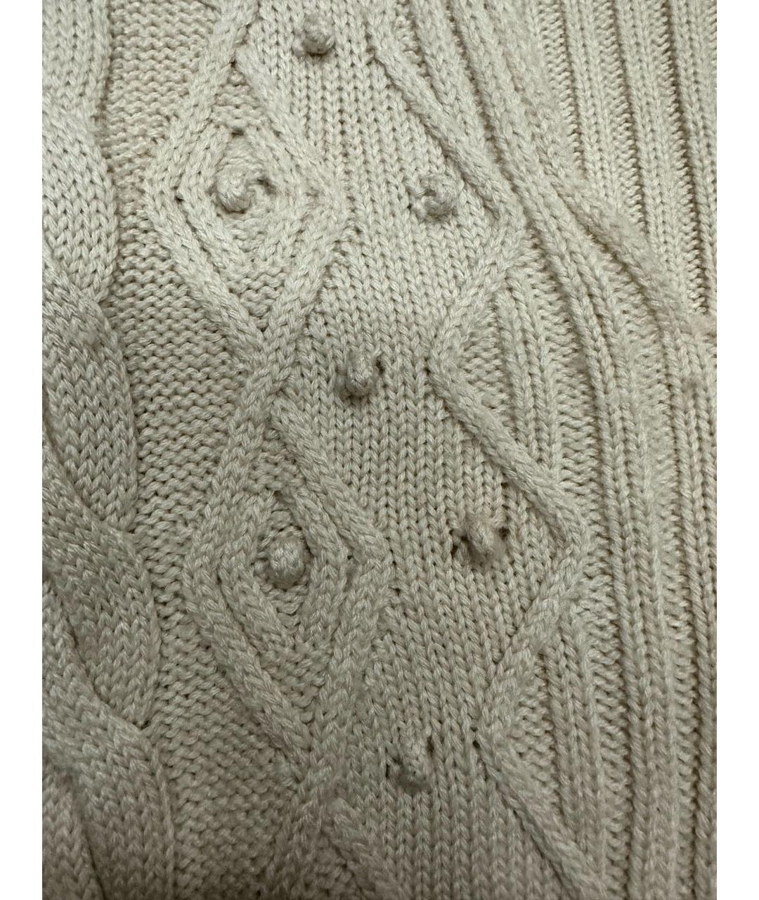 VALENTINO Бежевый кашемировый джемпер / свитер, фото 4