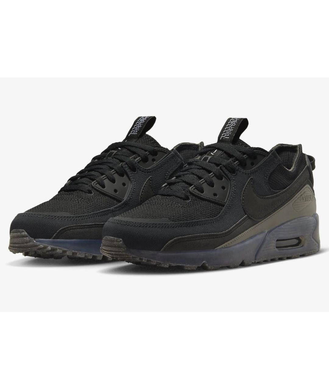 NIKE Черные низкие кроссовки / кеды, фото 2