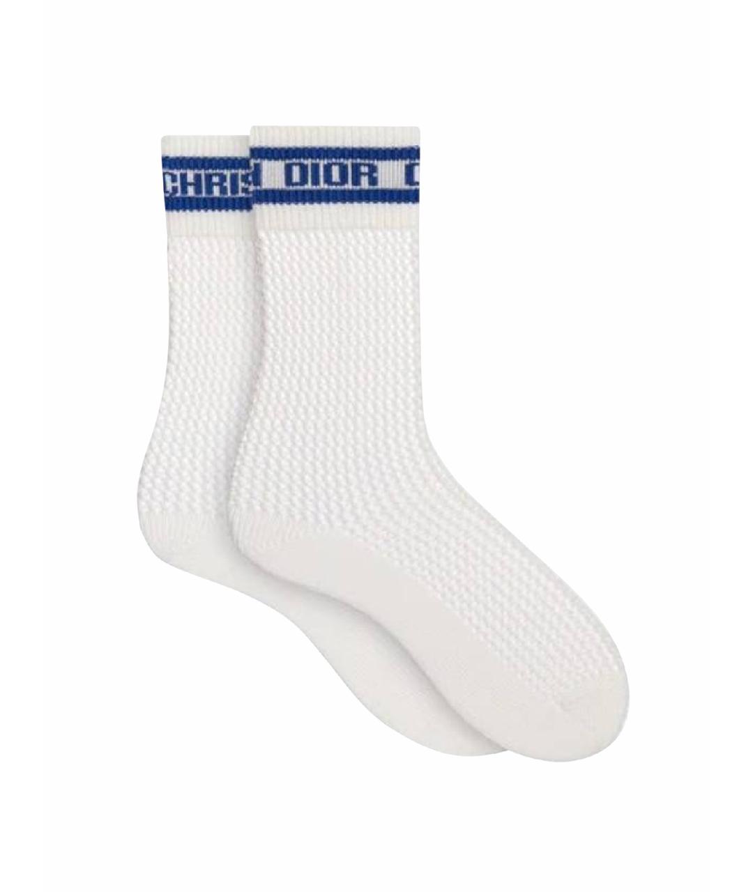 CHRISTIAN DIOR Белые носки, чулки и колготы, фото 1