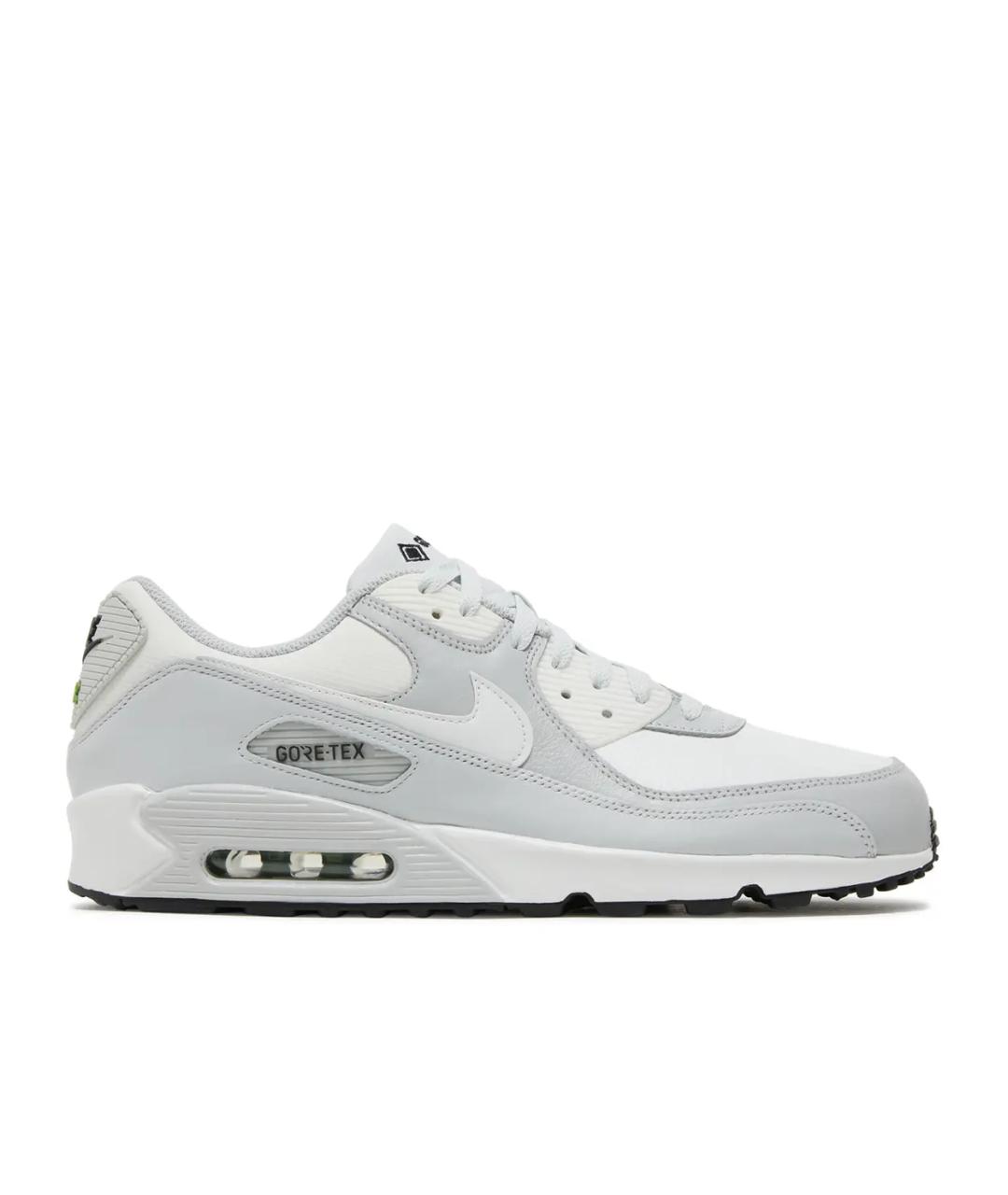 NIKE Серебряные кожаные кроссовки, фото 1