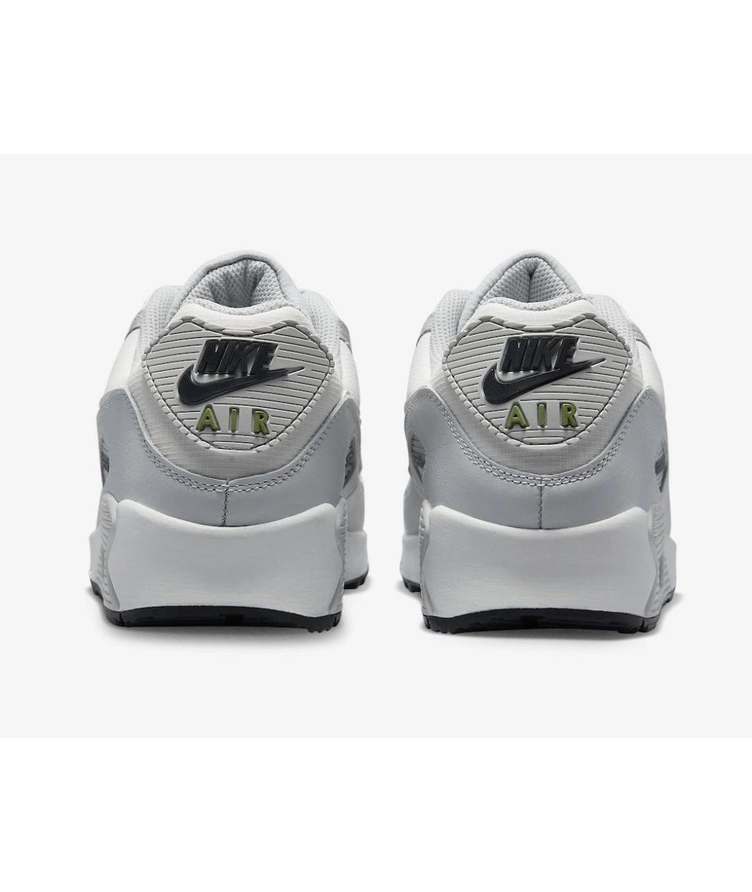 NIKE Серые кожаные низкие кроссовки / кеды, фото 4