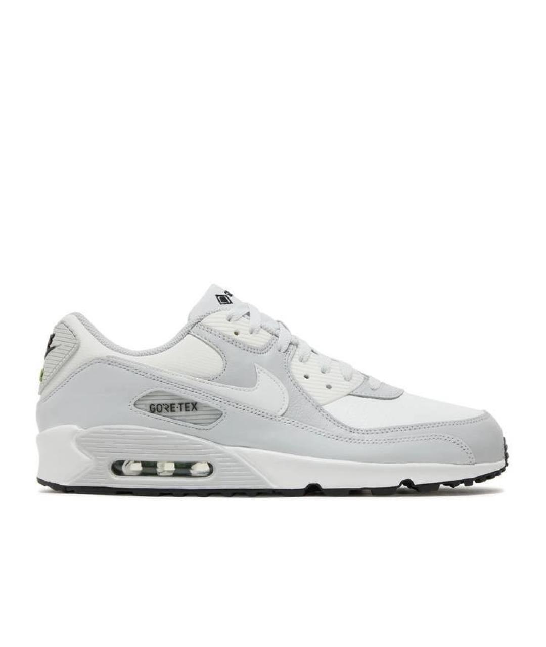 NIKE Серые кожаные низкие кроссовки / кеды, фото 5