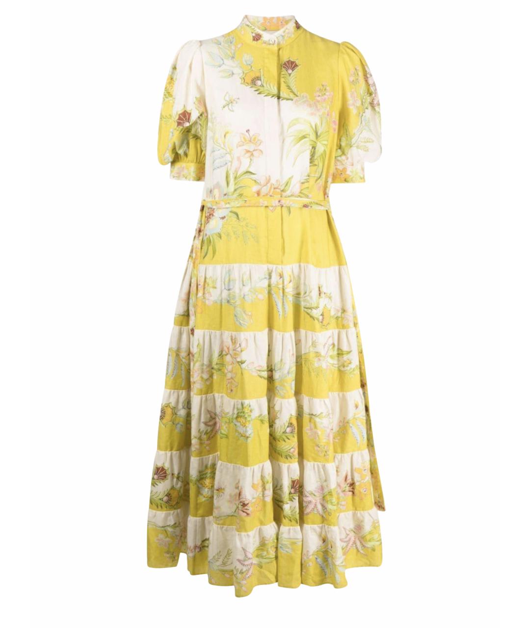 Alemais Желтое льняное платье, фото 1