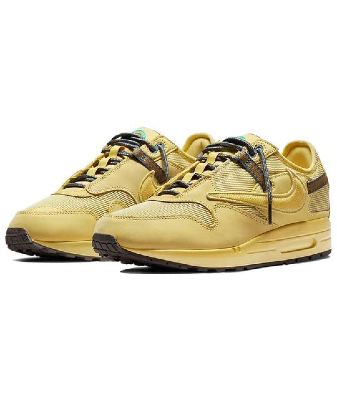 NIKE Желтые низкие кроссовки / кеды, фото 2