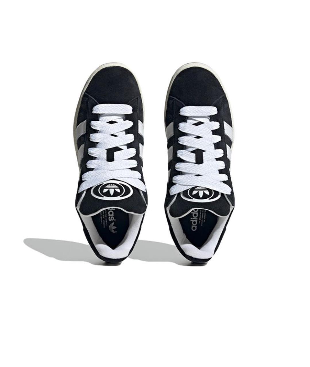 ADIDAS Черные замшевые кроссовки, фото 3