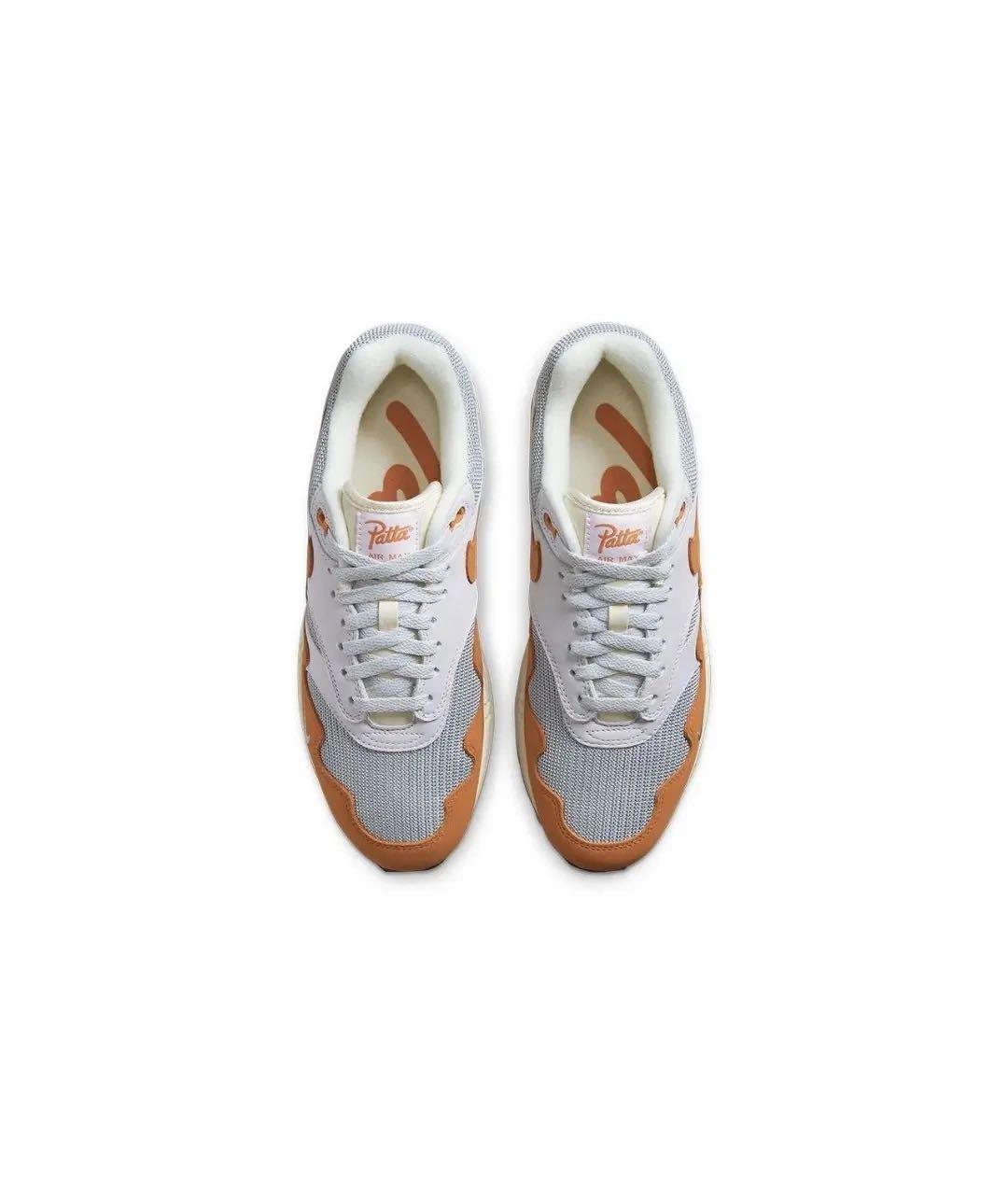 Patta Оранжевое нубуковые кроссовки, фото 3