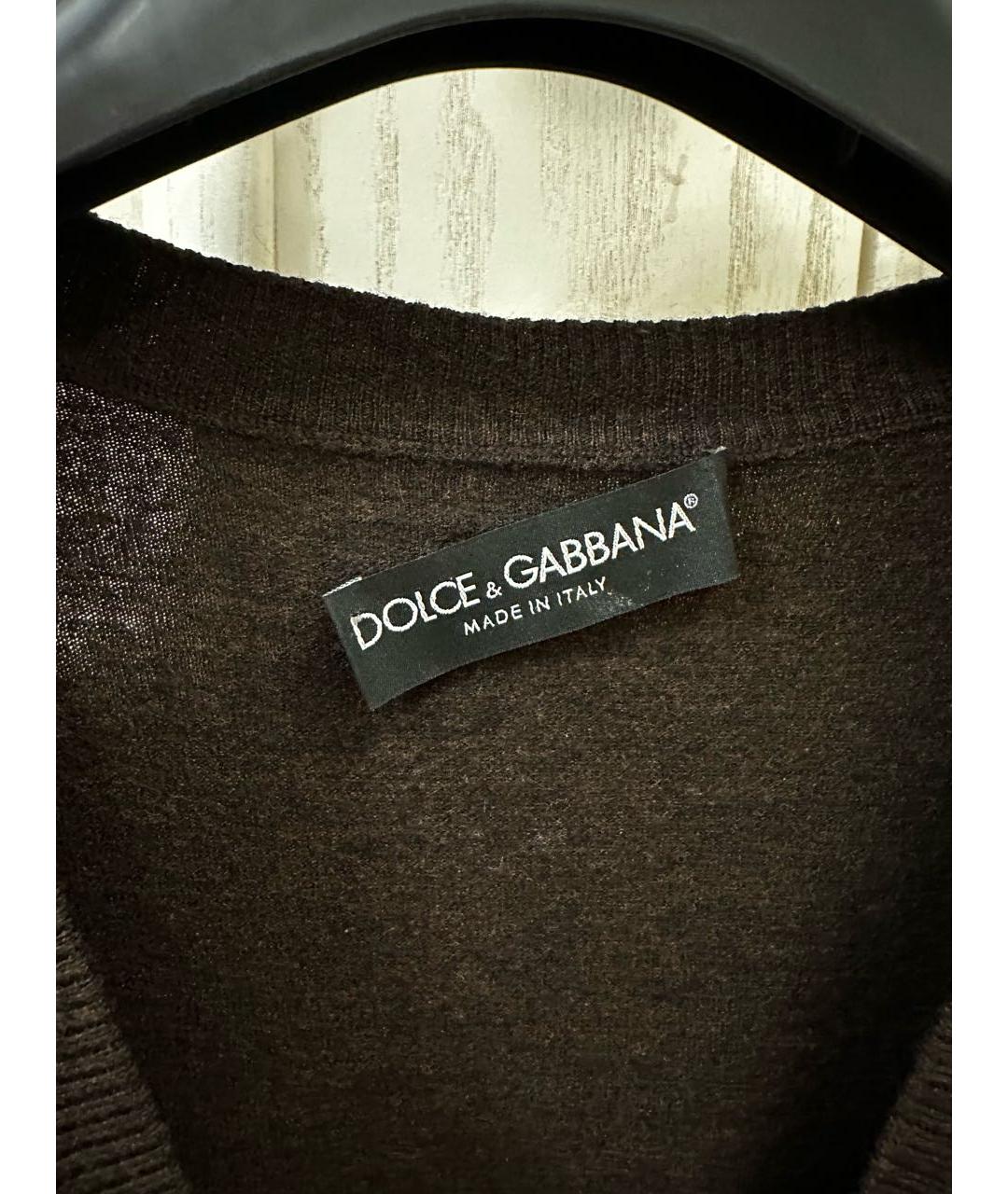 DOLCE&GABBANA Коричневый кардиган, фото 3