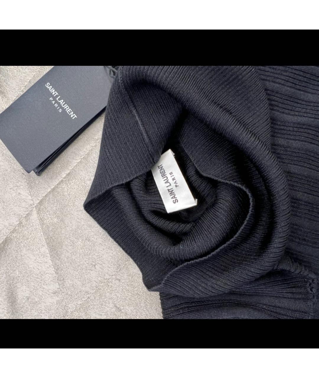 SAINT LAURENT Черная блузы, фото 3